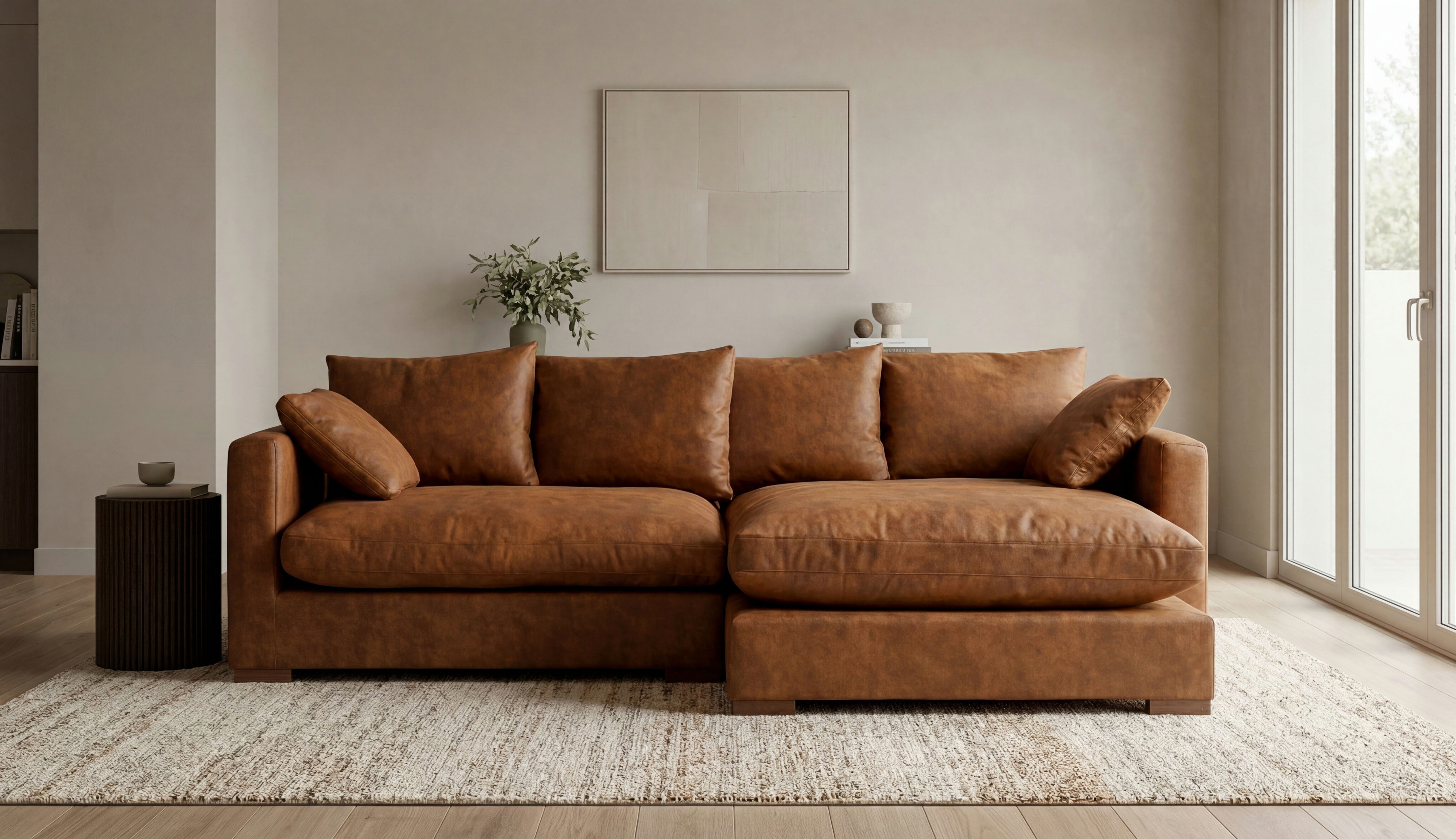 OTTO home Ecksofa Coray, Breite 266 cm, extra weich und kuschelig, mit Federn und Daunen