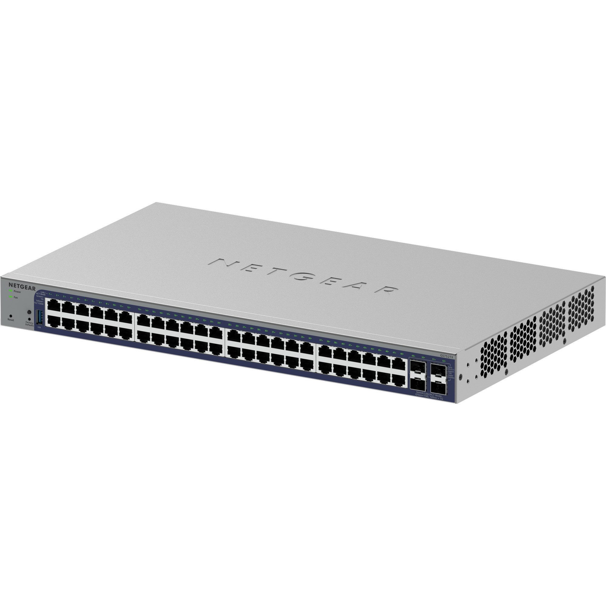 NETGEAR Netgear 48-Port Gigabit Smart Switch GS752TX, Netzwerk-Switch