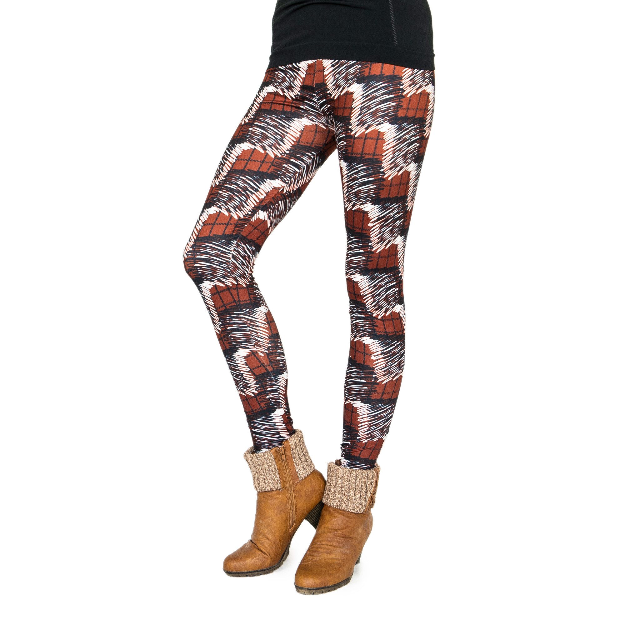 Leggings Motiv-Leggings (Einheitsgröße) - Design Red Scrible
