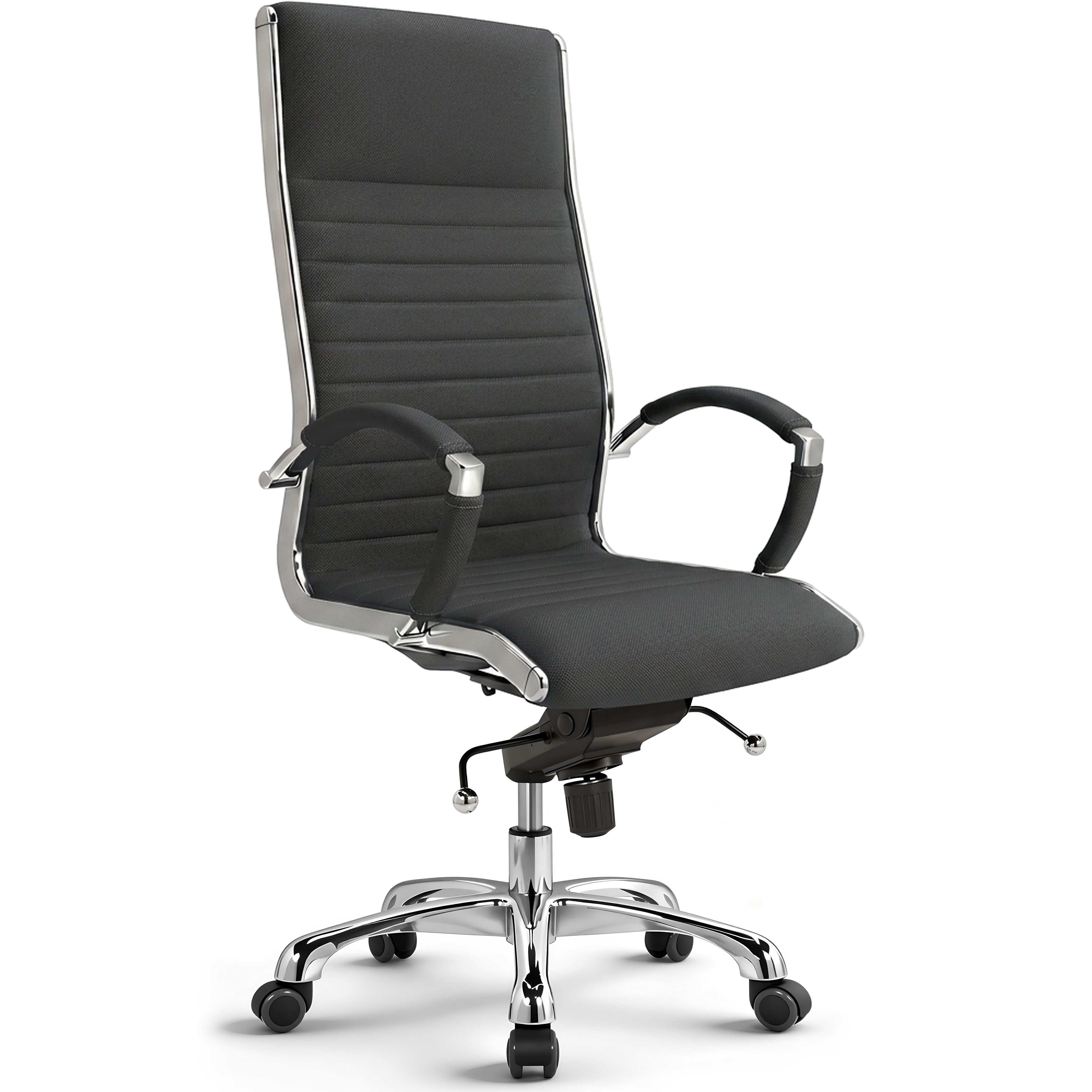 Versee Chefsessel VERSEE Montreal Bürostuhl Stoff, 150kg belastbar, ergonomisch (Drehstuhl für Arbeitszimmer und Home Office), mit Lendenstütze, höhenverstellbar, gepolstert, Wippmechanik