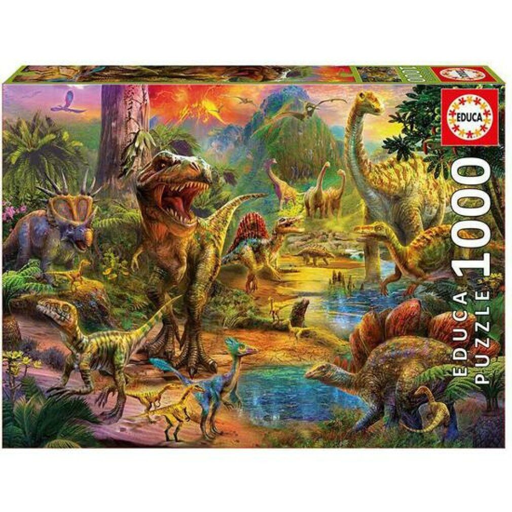Educa Puzzle Puzzle Dinosaur Land (1000 pcs), Puzzleteile