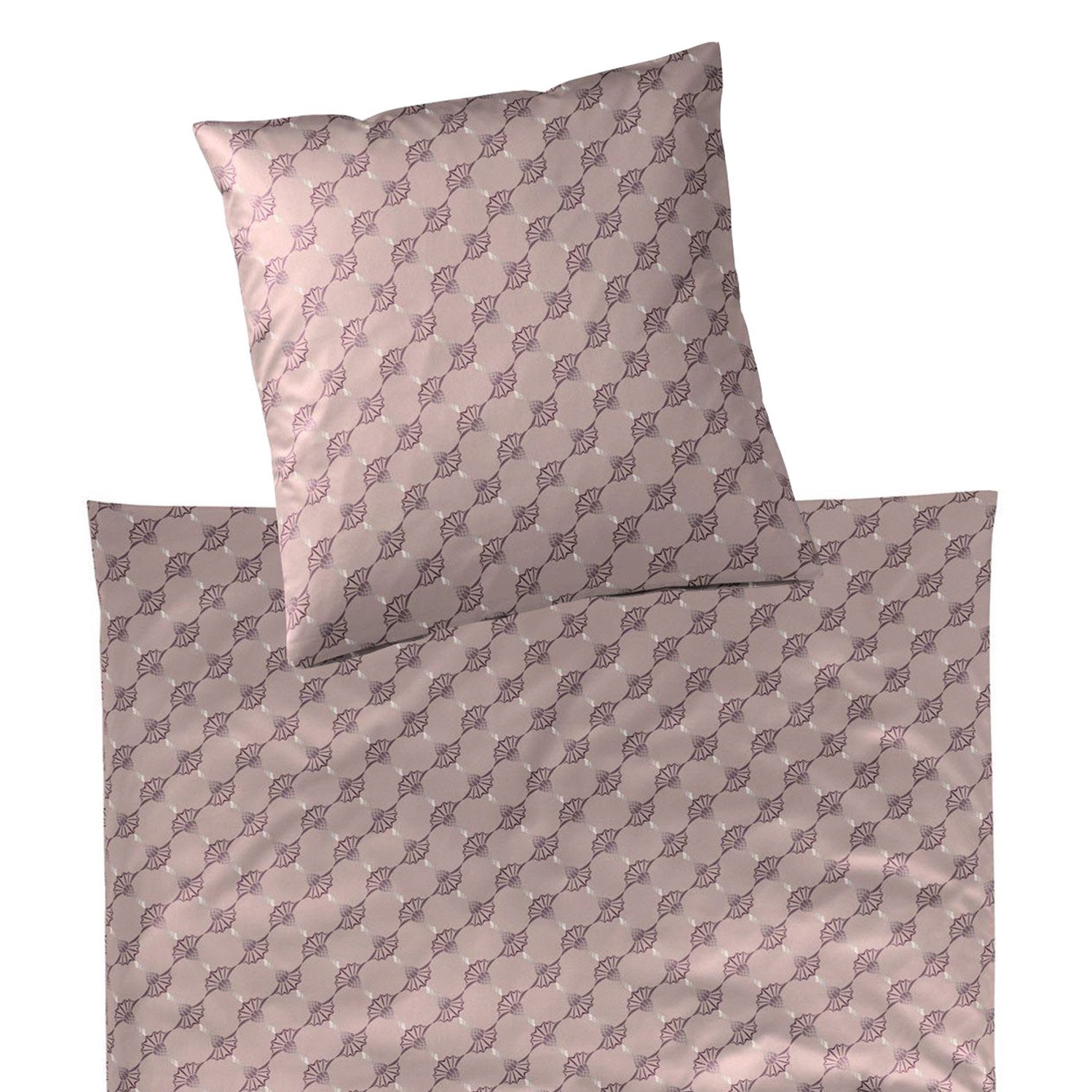 JOOP! Bettwäsche JOOP! Comfort Satin Bettwäsche 4083-15 Cornflower Double rosa 135x200, Comfort Satin, 2 teilig, Mit Reißverschluss
