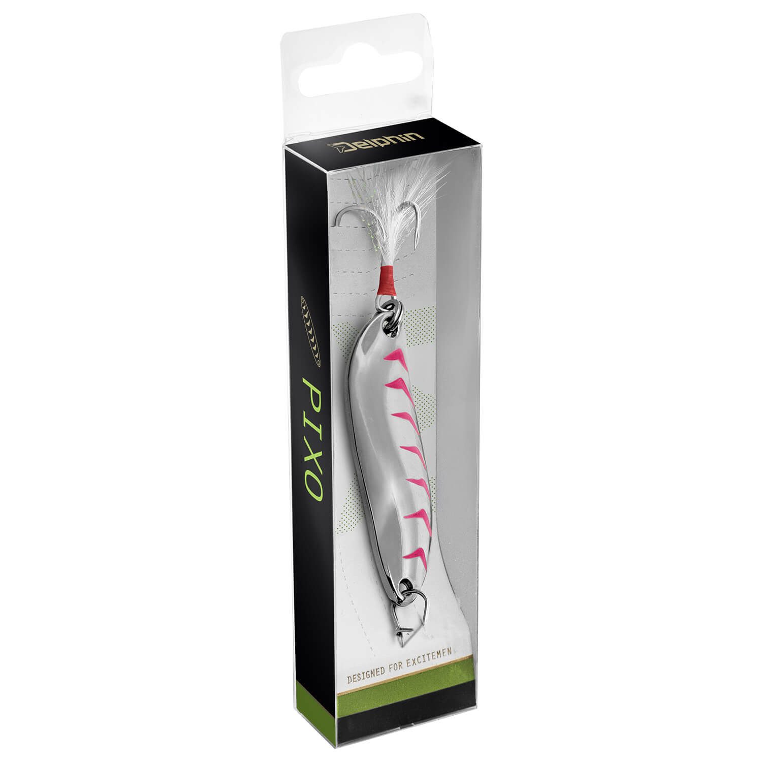 Delphin.sk Kunstköder Delphin Pixo Blinker 10g Metall Kunstköder Hecht Zander Rapfen, (1-St)