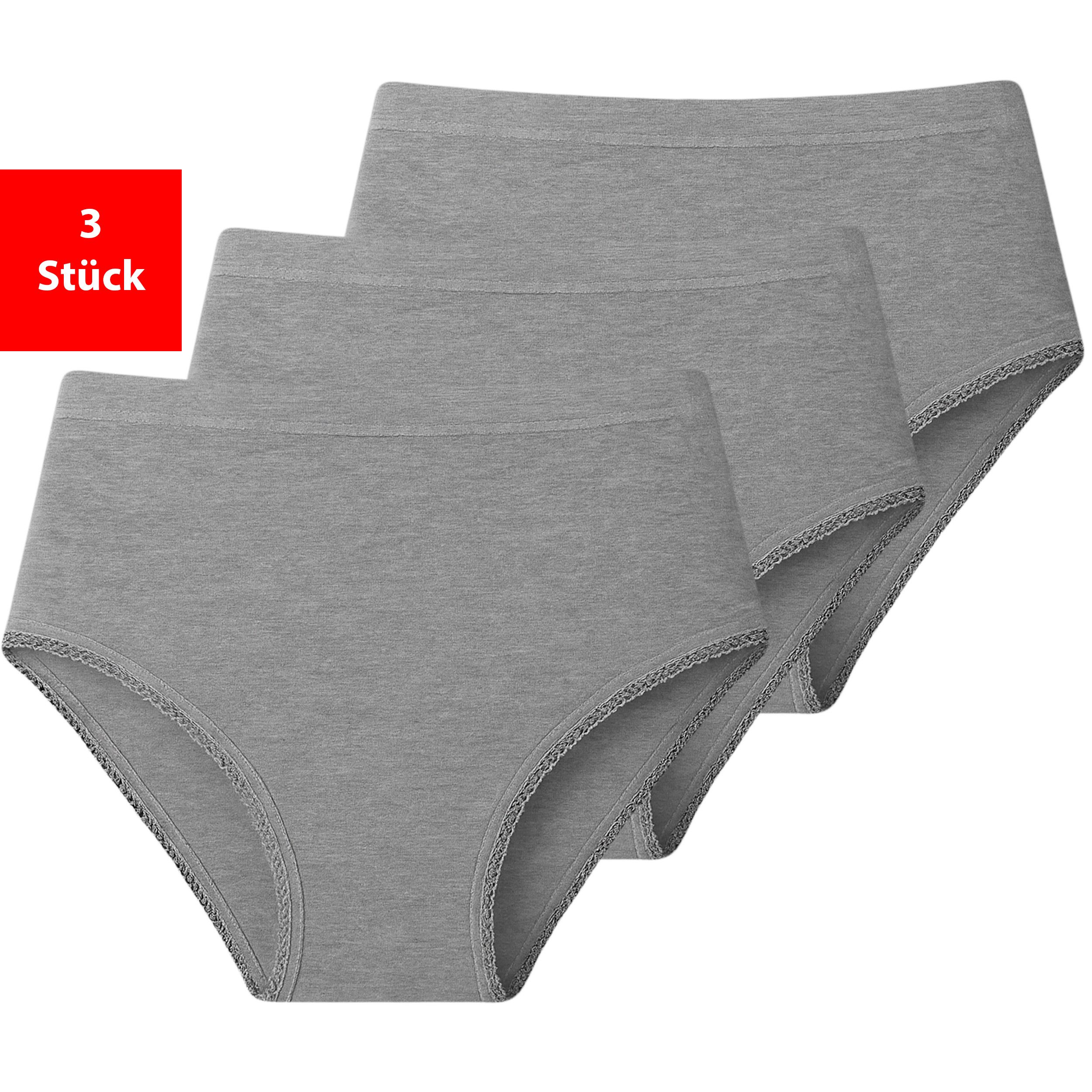 Fashionschmiede Taillenslip Damen Slip im 3 - 6er Pack Baumwolle Unterhose Schlüpfer Maxislip (Packung, 3-St., 3er Pack) 95 % Baumwolle · Elastisch · Bequem · Atmungsaktiv