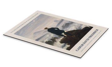 Posterlounge Alu-Dibond-Druck Caspar David Friedrich, My Dialogue with Nature, Wohnzimmer Modern Malerei