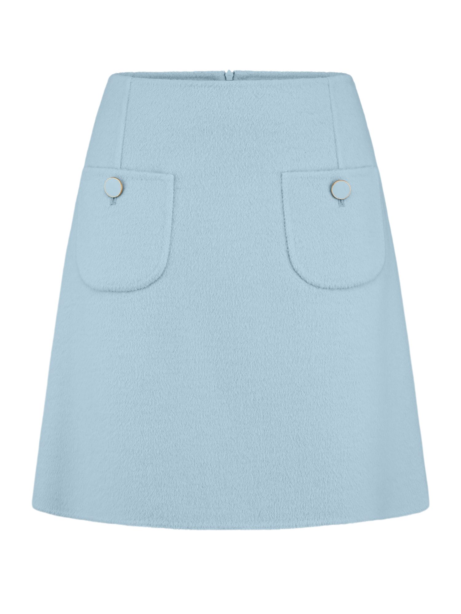 Riani Minirock blau,Casual,Wolle,Unifarben,Regular Fit,Mittel
