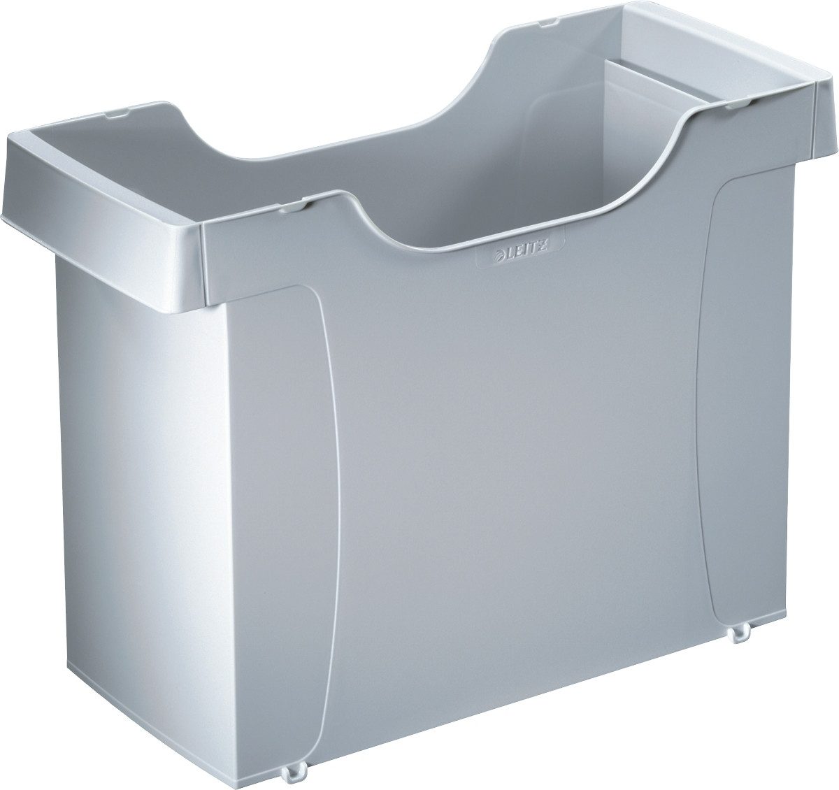 LEITZ Aufbewahrungsbox Hängemappenbox Uni-Box Plus grau (ohne Inhalt) (2 Stück)