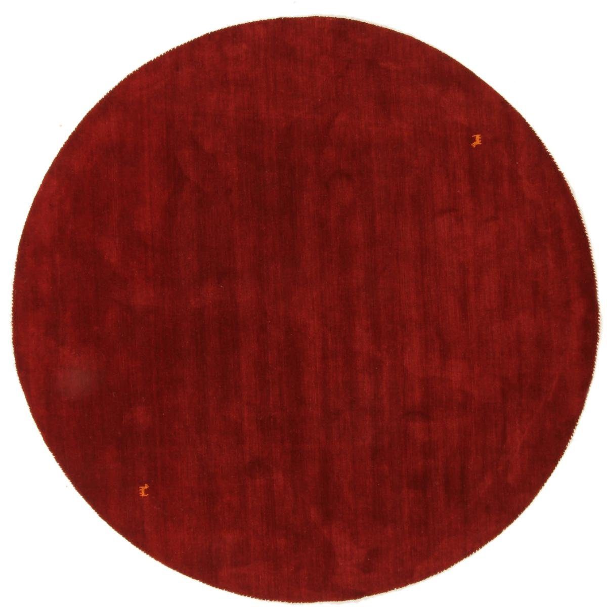 Orientteppich Loom Gabbeh Red 294x294 Moderner Orientteppich Rund, Nain Trading, rund, Höhe: 12 mm