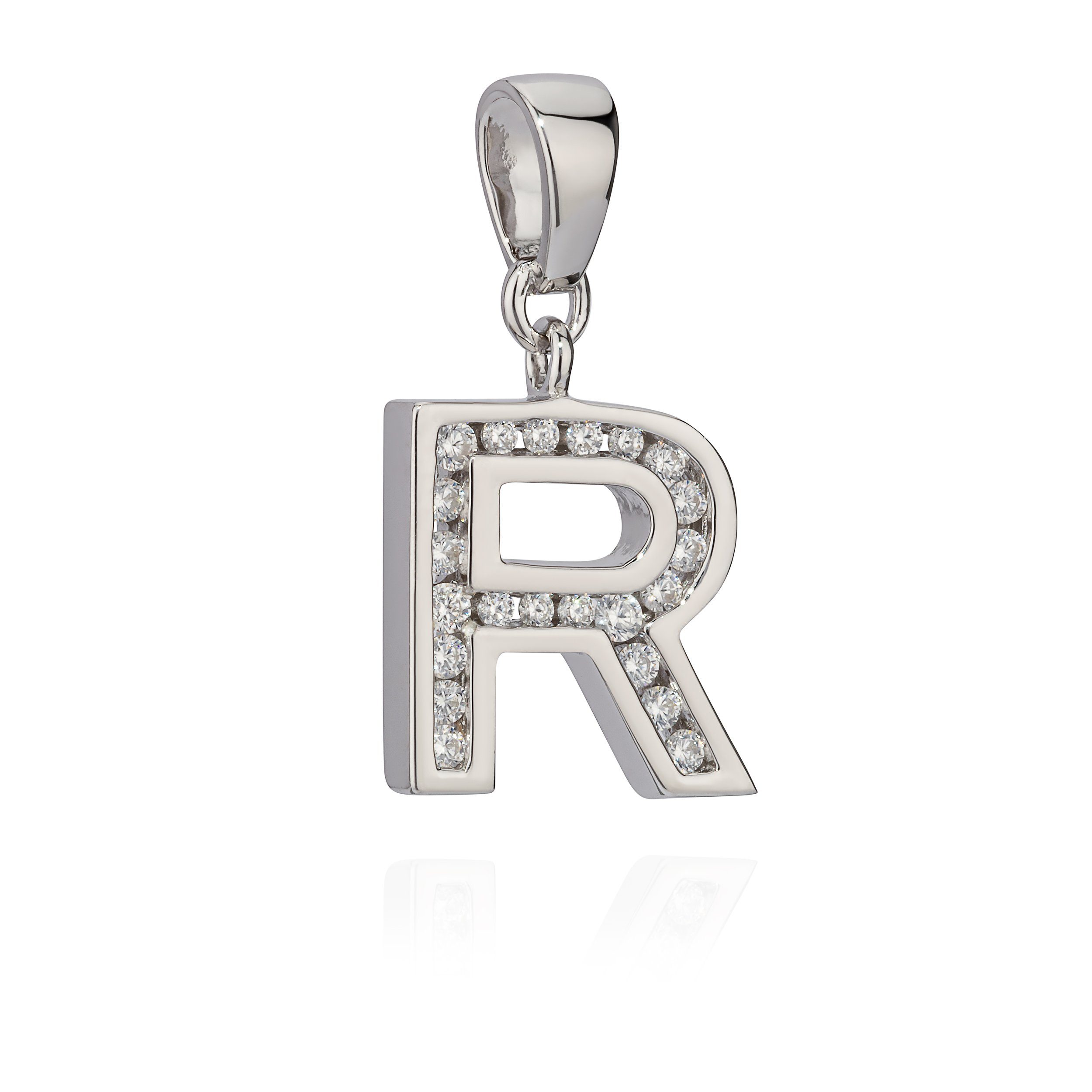NKlaus Kettenanhänger 12x12mm Kettenanhänger Buchstabe R günstig online kaufen
