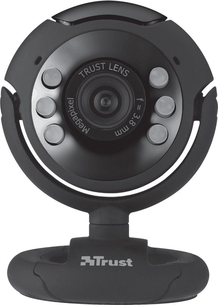 Trust SpotLight Pro Webcam (Kabellänge 170cm, eingebautes Mikrofon, digitaler Zoom, keine Treiber benötigt)