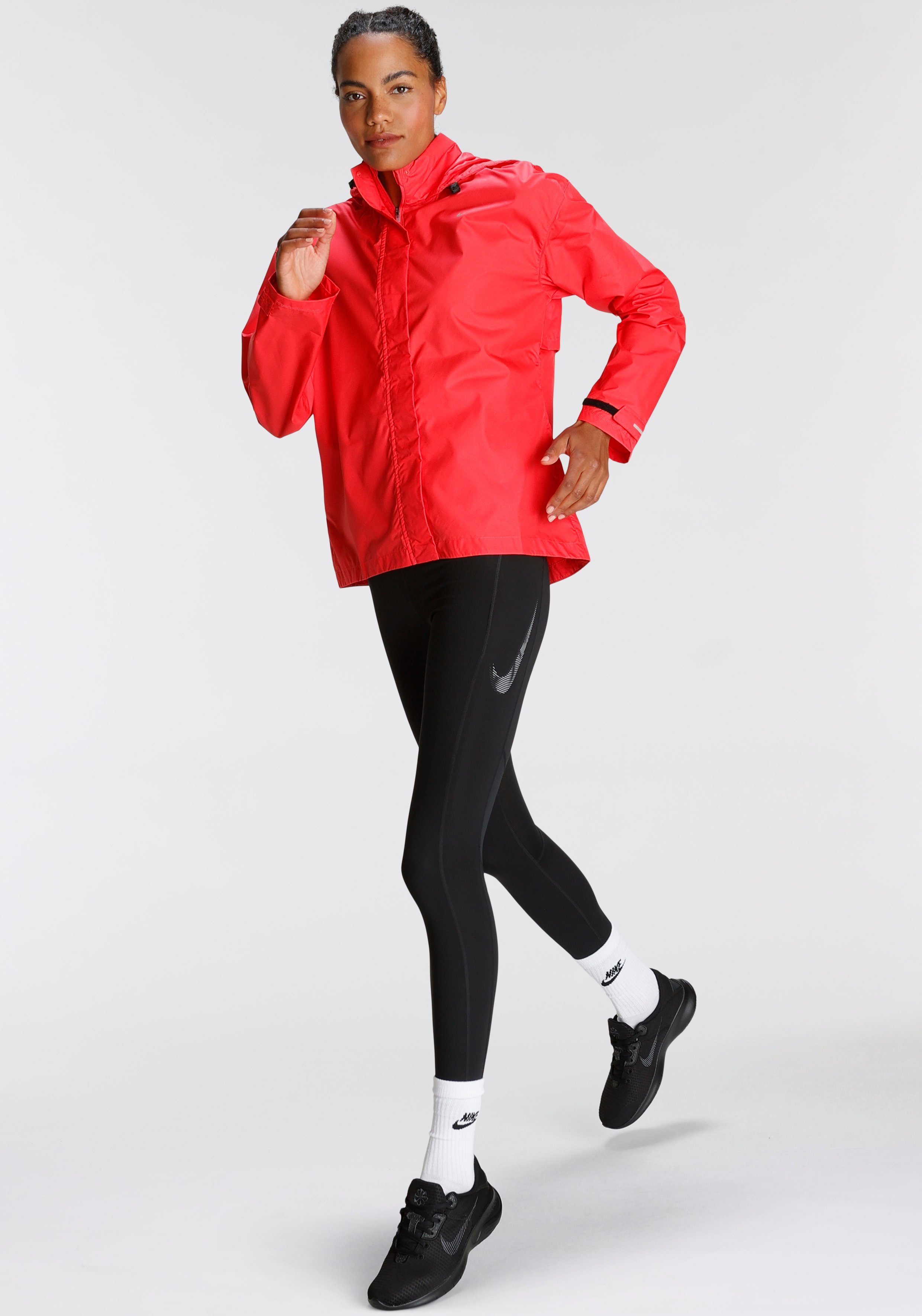 Nike NK FAST LT REPEL FUSION RED/BLACK/REFLECTIVE SILV JACKET Laufjacke W