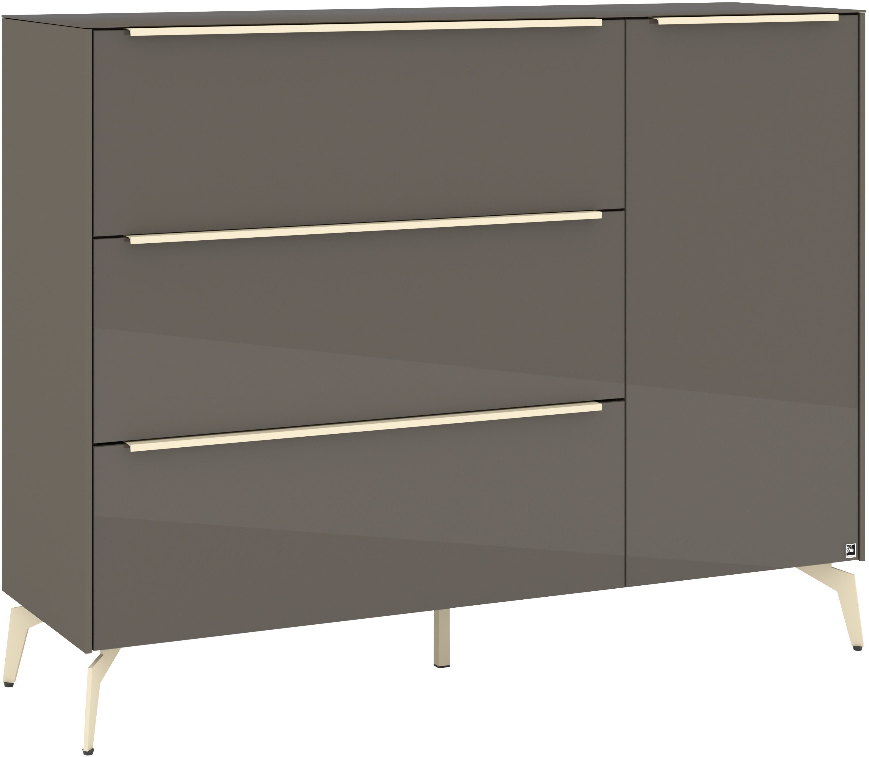 set one by Musterring Sideboard Reno (1 St), Mit Winkelfuß in diversen Farben, 109 cm Höhe & Farbauswahl