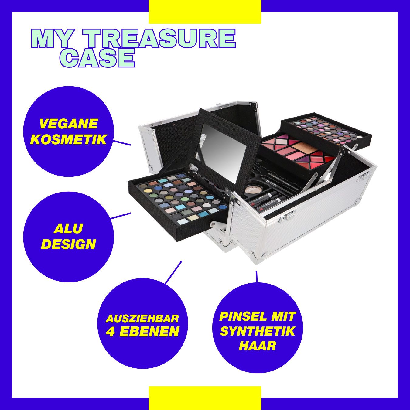 ZMILE COSMETICS Kosmetik-Koffer My Treasure Case, 113-tlg., mit veganer Formulierung – Bild 2 von 5