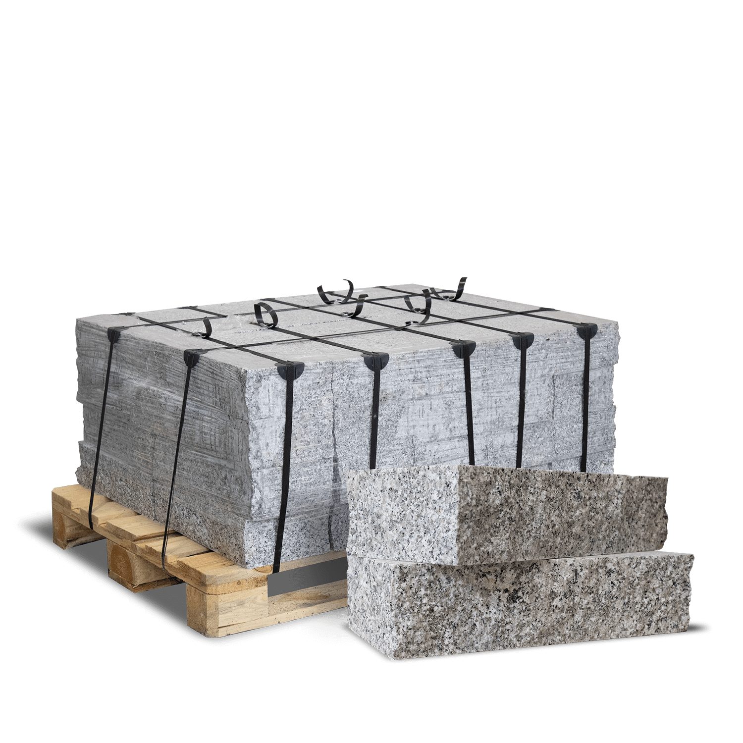 GALAMIO Mauerstein Granit 40*20*10 gesägt & gebrochen (Palette, 1-St)