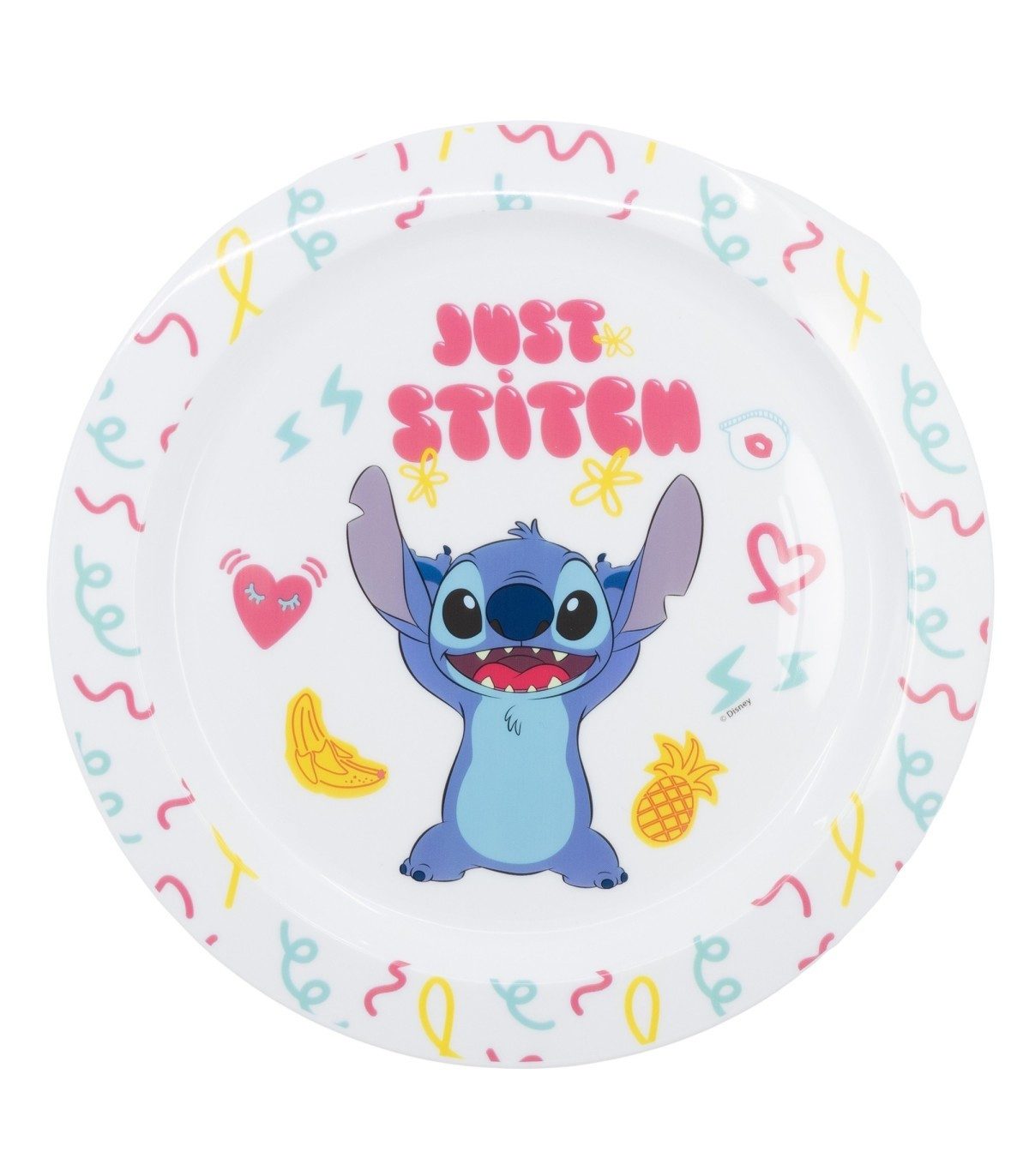 Disney Brotteller Stitch Kinder Teller Mikrowellengeeignet für zu Hause