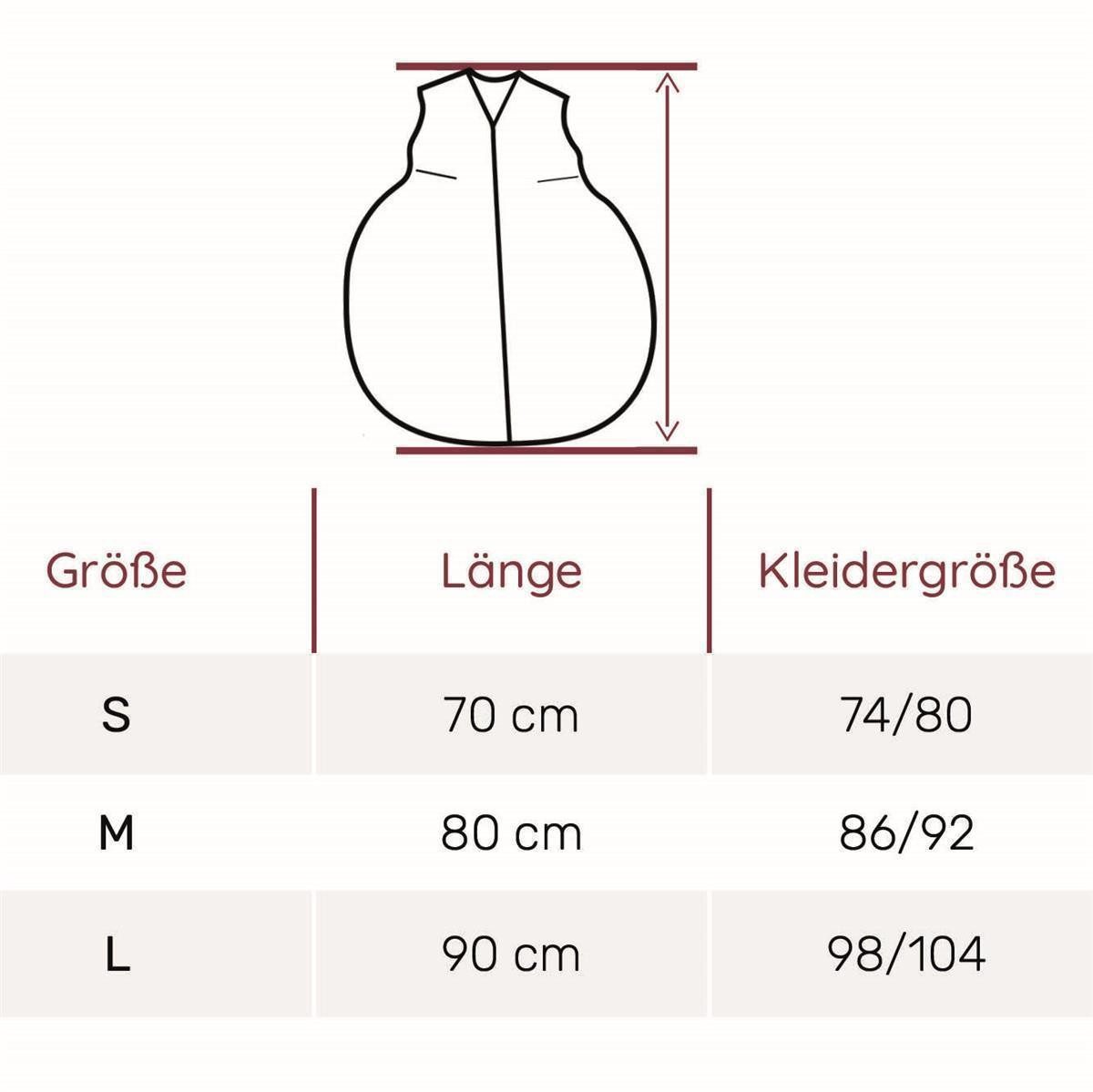 HOBEA-Germany Babyschlafsack Schlafsack Herzen altrosa M günstig online kaufen