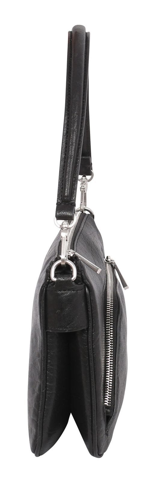 Abro Schultertasche Biker Shoulderbag, aus echtem Leder