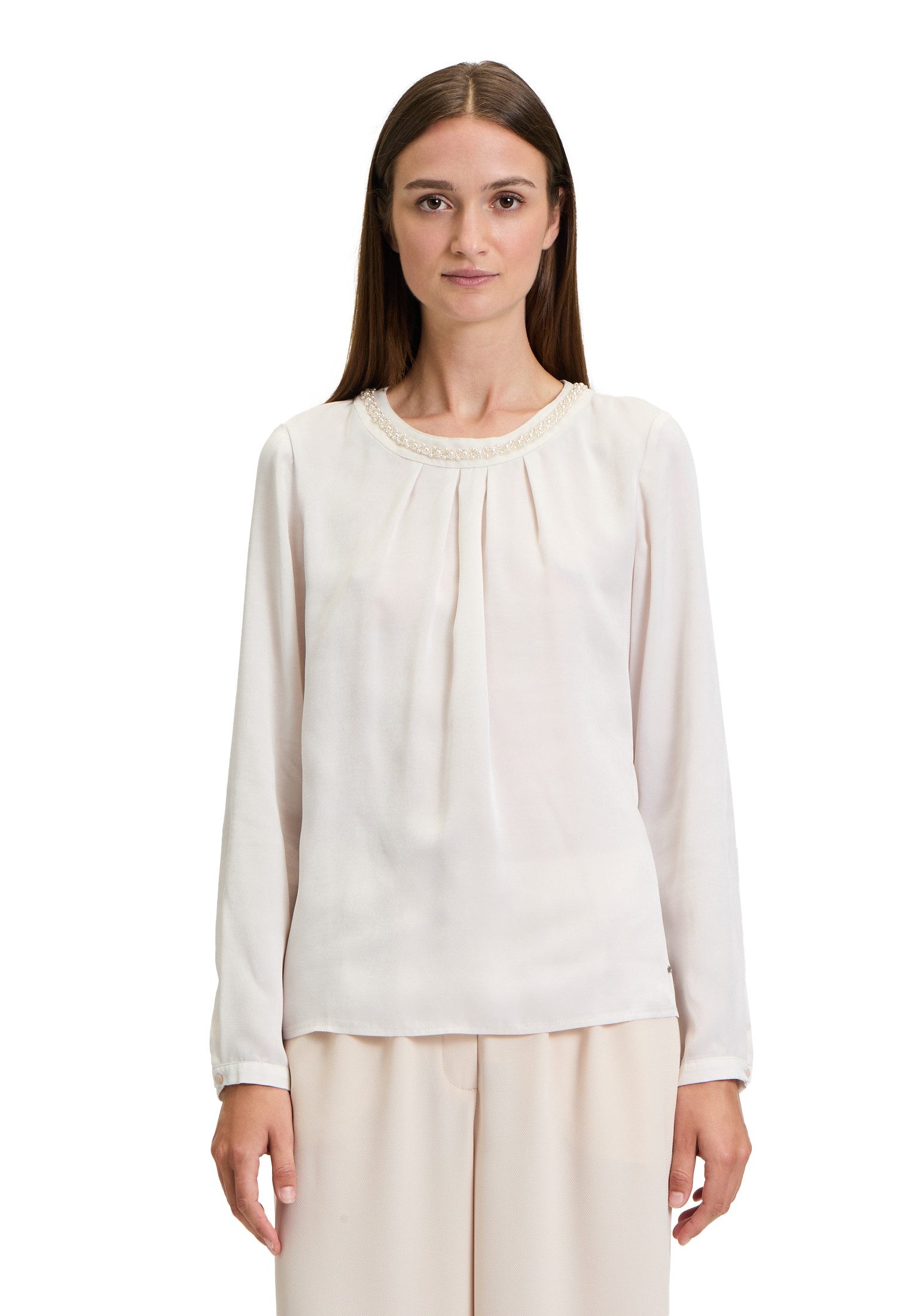 Schlupfbluse Betty & Co Schlupfbluse mit Perlen