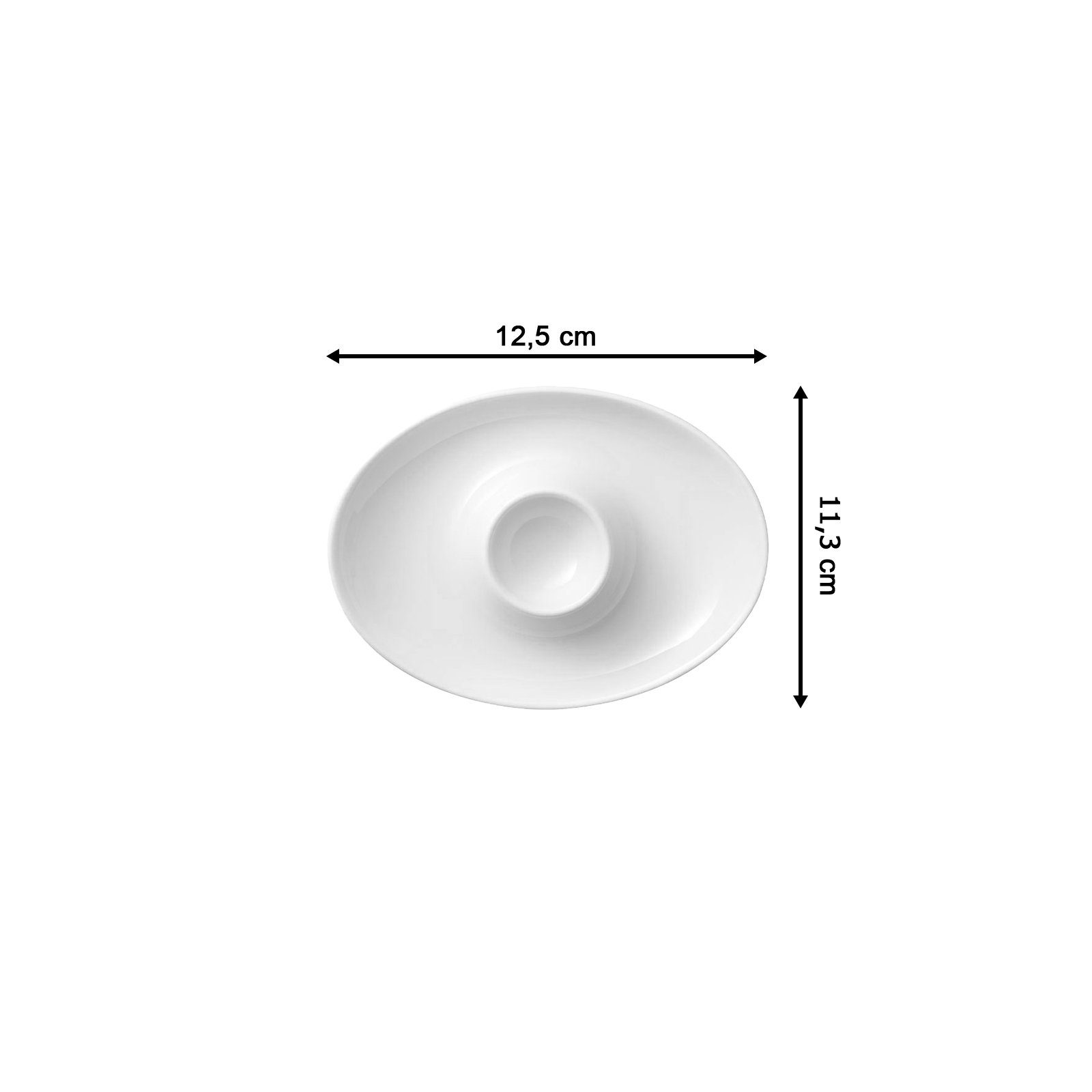 Villeroy & Boch Eierbecher Royal Eierbecher mit Ablage 6er Set, (6er Set, 6-tlg., 6 Eierbecher)