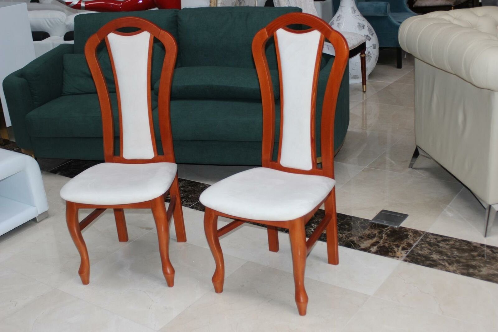 JVmoebel Stuhl Design 2x Stühle Sessel Set Stuhl Gruppe Neu Esszimmer Garnitur Polster Sofort
