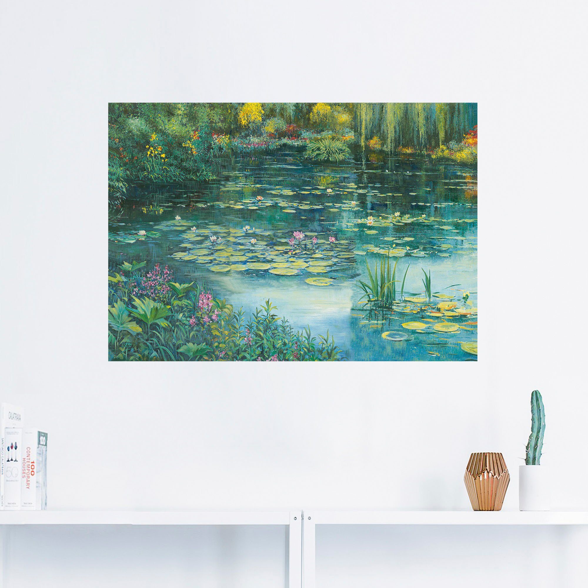 Artland Wandbild »Teichlandschaft I«, Gewässer (1 Stück), in vielen Größen & Produktarten - Alubild / Outdoorbild für den Außenbereich, Leinwandbild, Poster, Wandaufkleber / Wandtattoo auch für Badezimmer geeignet-HomeTrends
