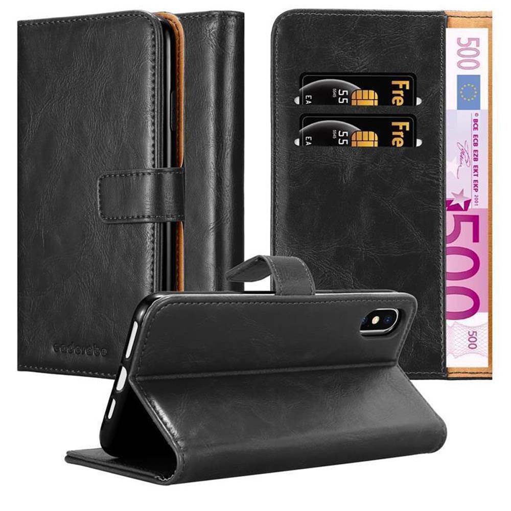 Cadorabo Handyhülle für iPhone XS MAX Hülle Apple iPhone XS MAX, Klappbare Handy Schutzhülle - Hülle - mit Standfunktion und Kartenfach