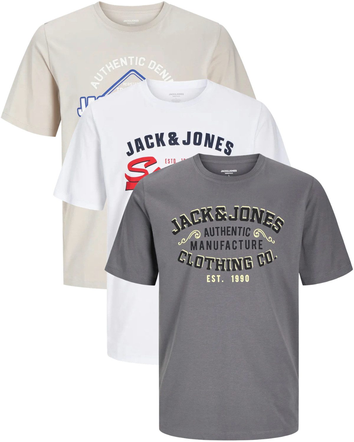 Jack & Jones Print-Shirt stilvolle Slim-Fit günstig online kaufen
