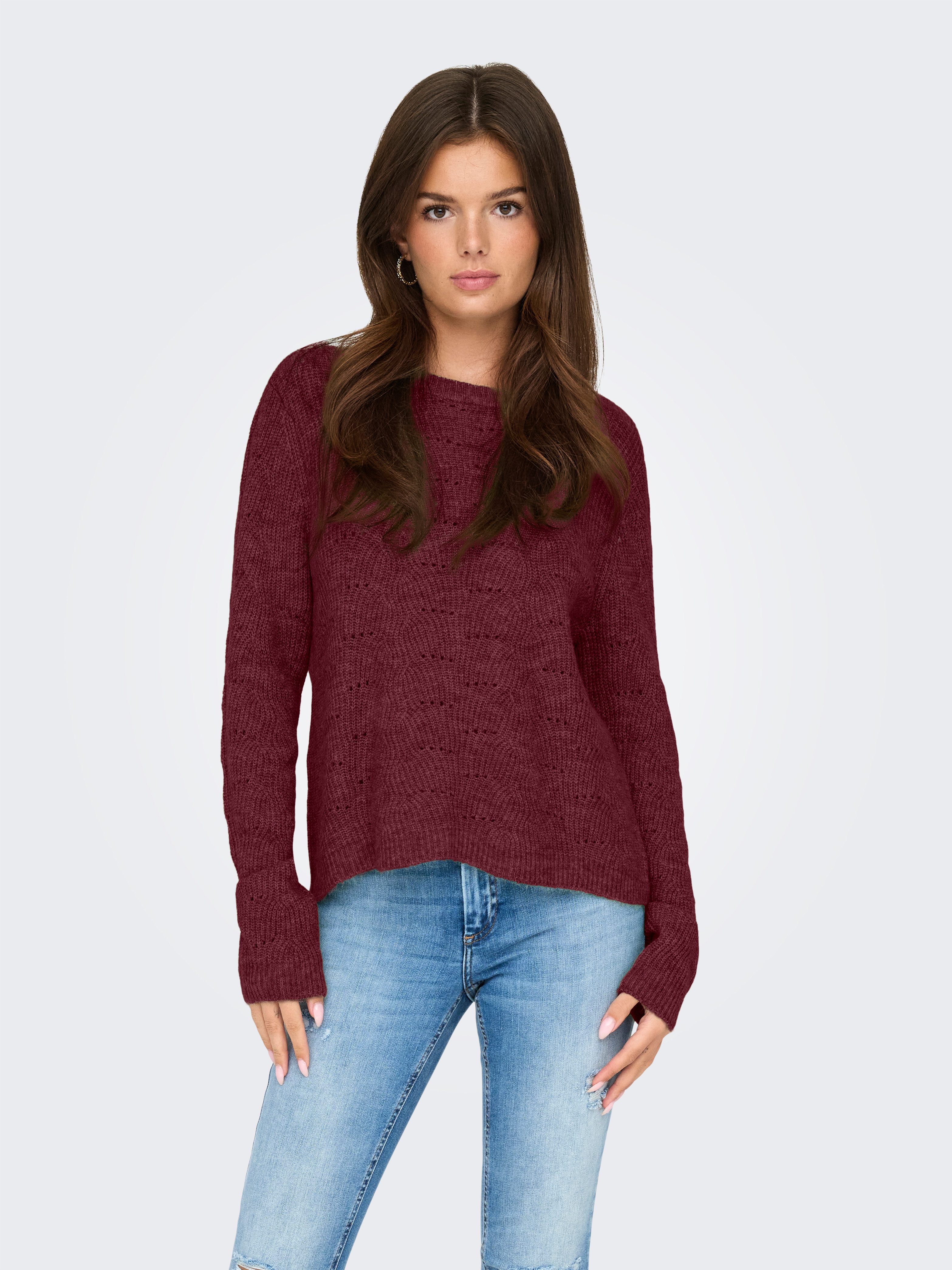 ONLY Rundhalspullover ONLLOLLI L/S PULLOVER KNT günstig online kaufen