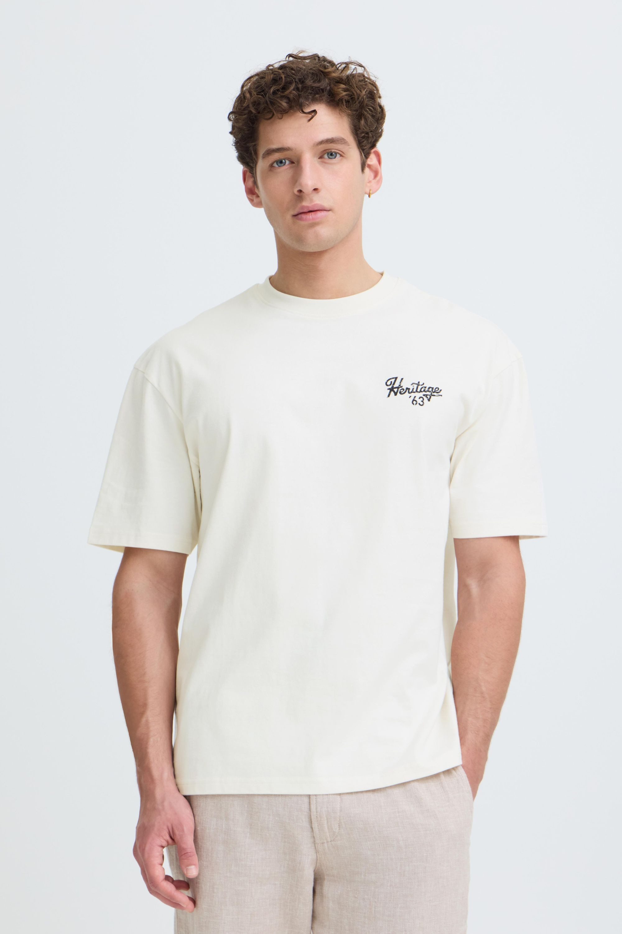 INDICODE Rundhalsshirt IDBrybell Lässiges T-Shirt mit Backprint - Oversize Fit