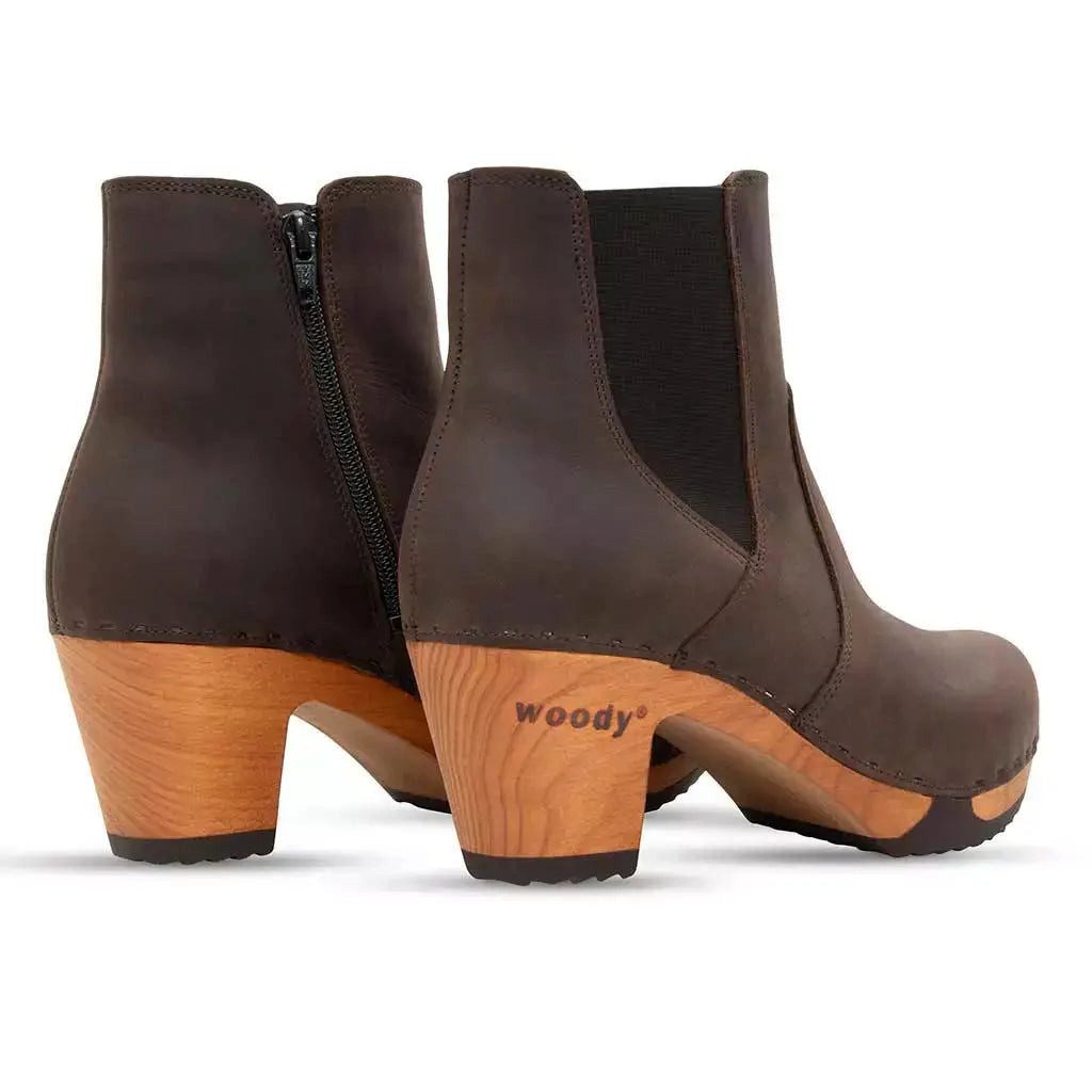 Woody Lara Damen Clog Stiefelette woody® Stiefelette