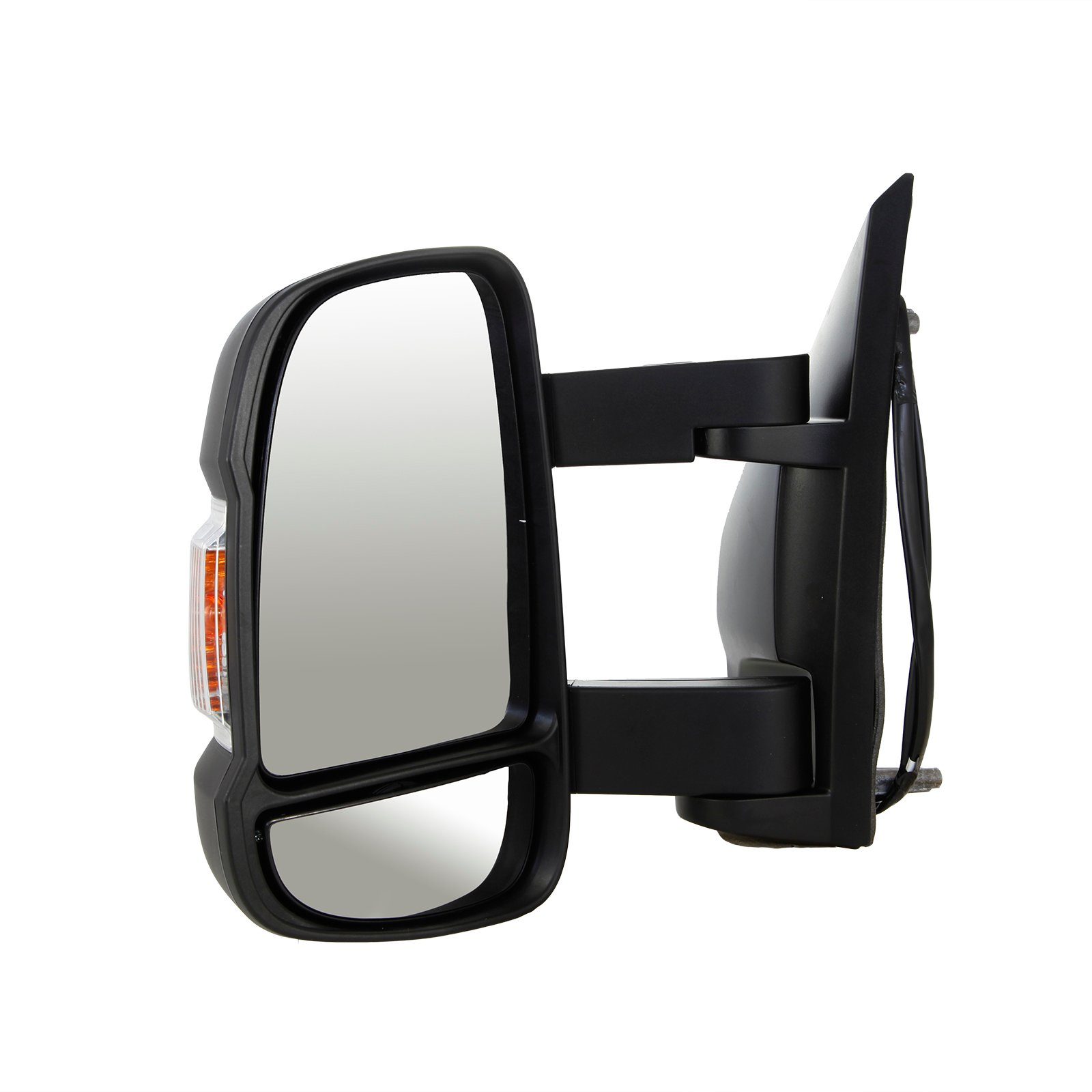 Augustin Group Autospiegel Außenspiegel links elektrisch Mittlerer Spiegelarm 735620752 (Beheizbar, Temperatursensor), Passend für Fiat Ducato 250