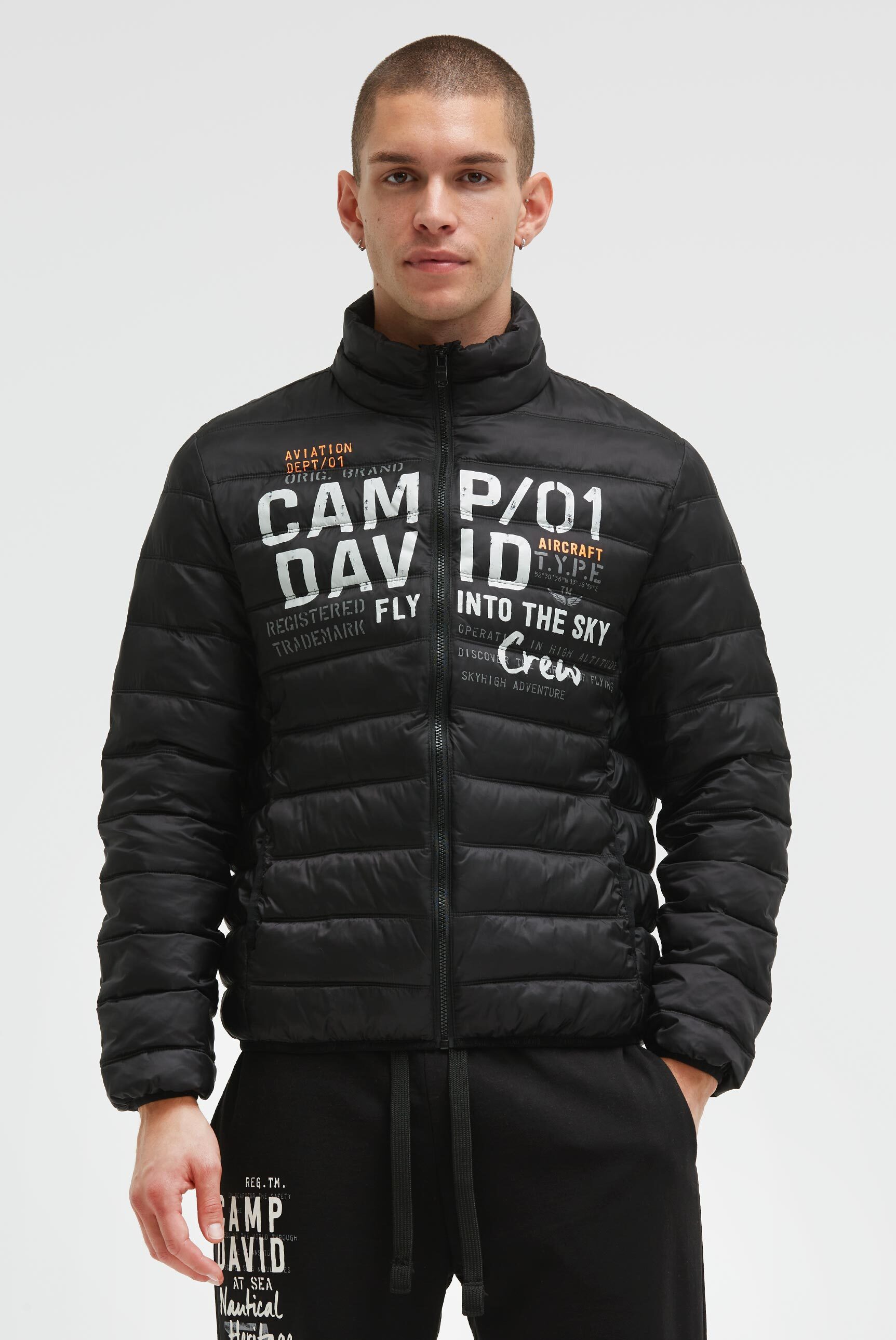 CAMP DAVID Outdoorjacke mit elastischem Saumabschluss