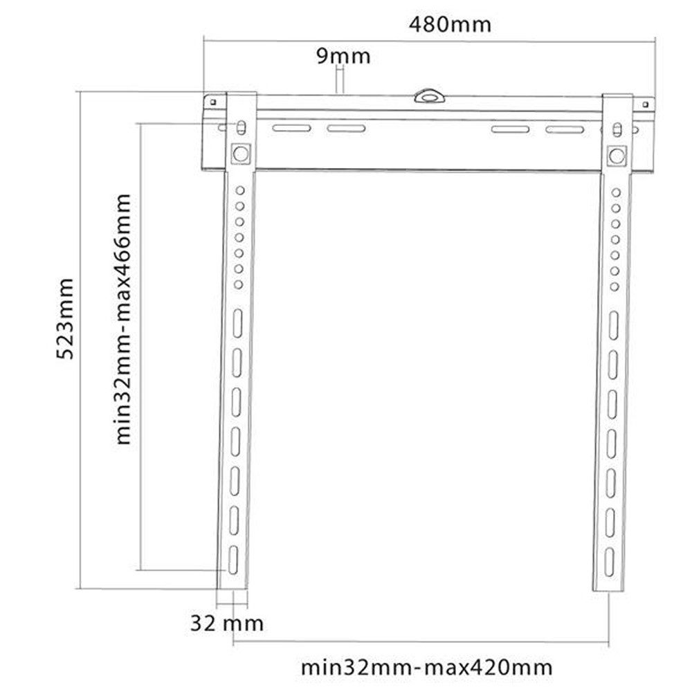 Xantron TV-Wandhalterung für Monitore 32-55" fix, ultraflach, PRO-SS400
