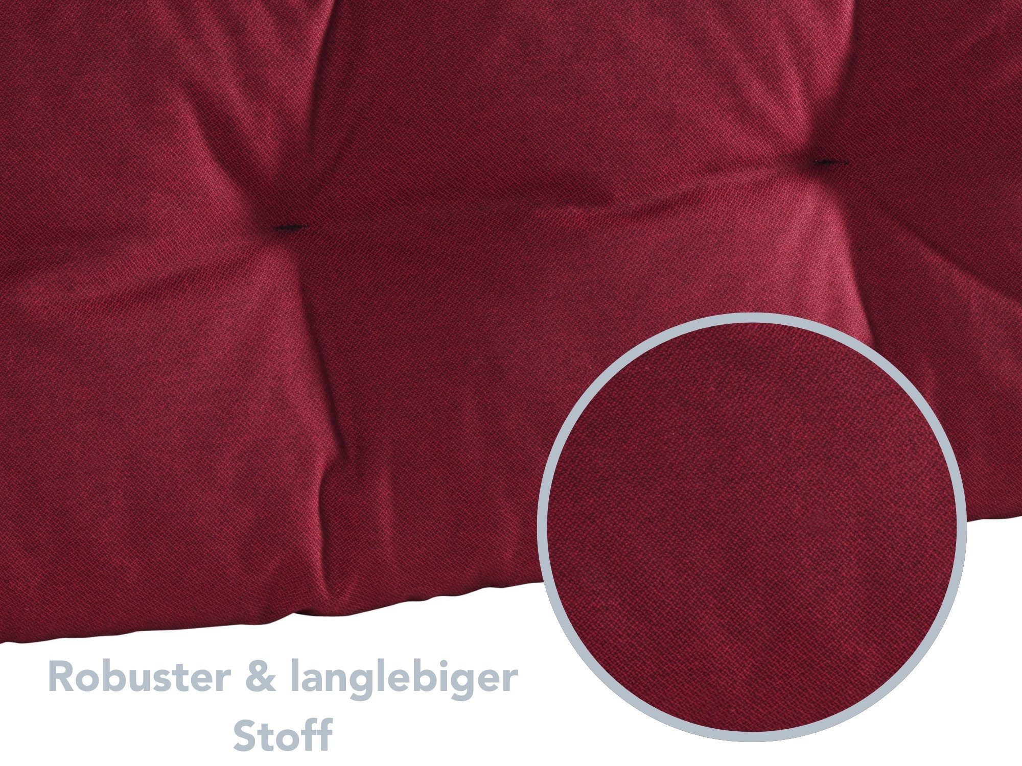 XDREAM Palettenkissen Sitzkissen, Rückenkissen und Seitenkissen (Einzeln oder als Set), passend für handelsübliche Europaletten/ Indoor & Outdoor geeignet