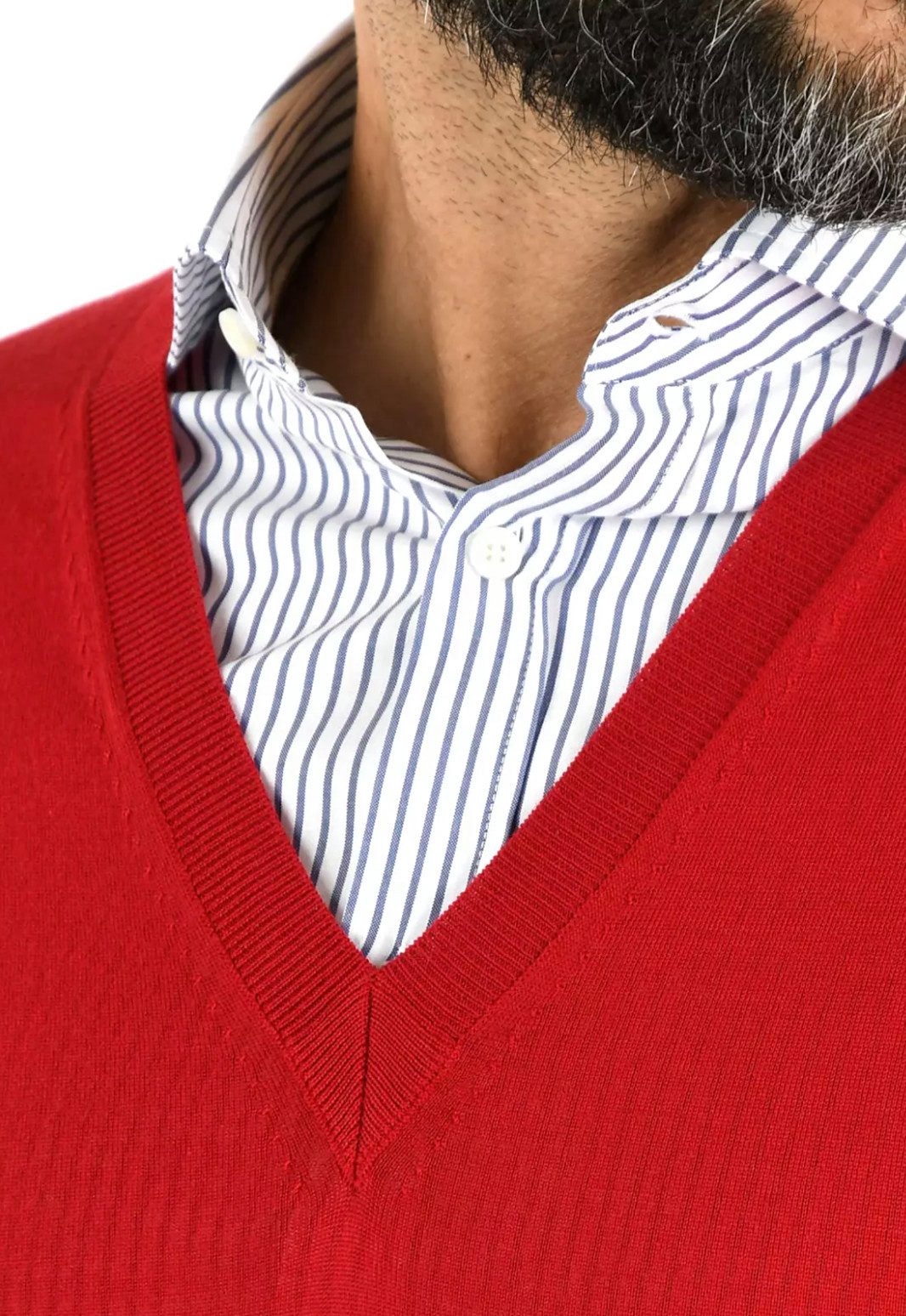 Dsquared2 Strickpullover V-Ausschnitt Pullover Sweater Pulli Lange Ärmel und gerippte Bündche