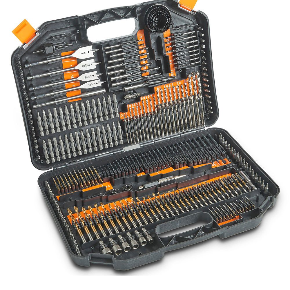 Hikity Bohrer- und Bit-Set Schraubendreher 246tlg Kombi-Bohrerset Spiralboh günstig online kaufen