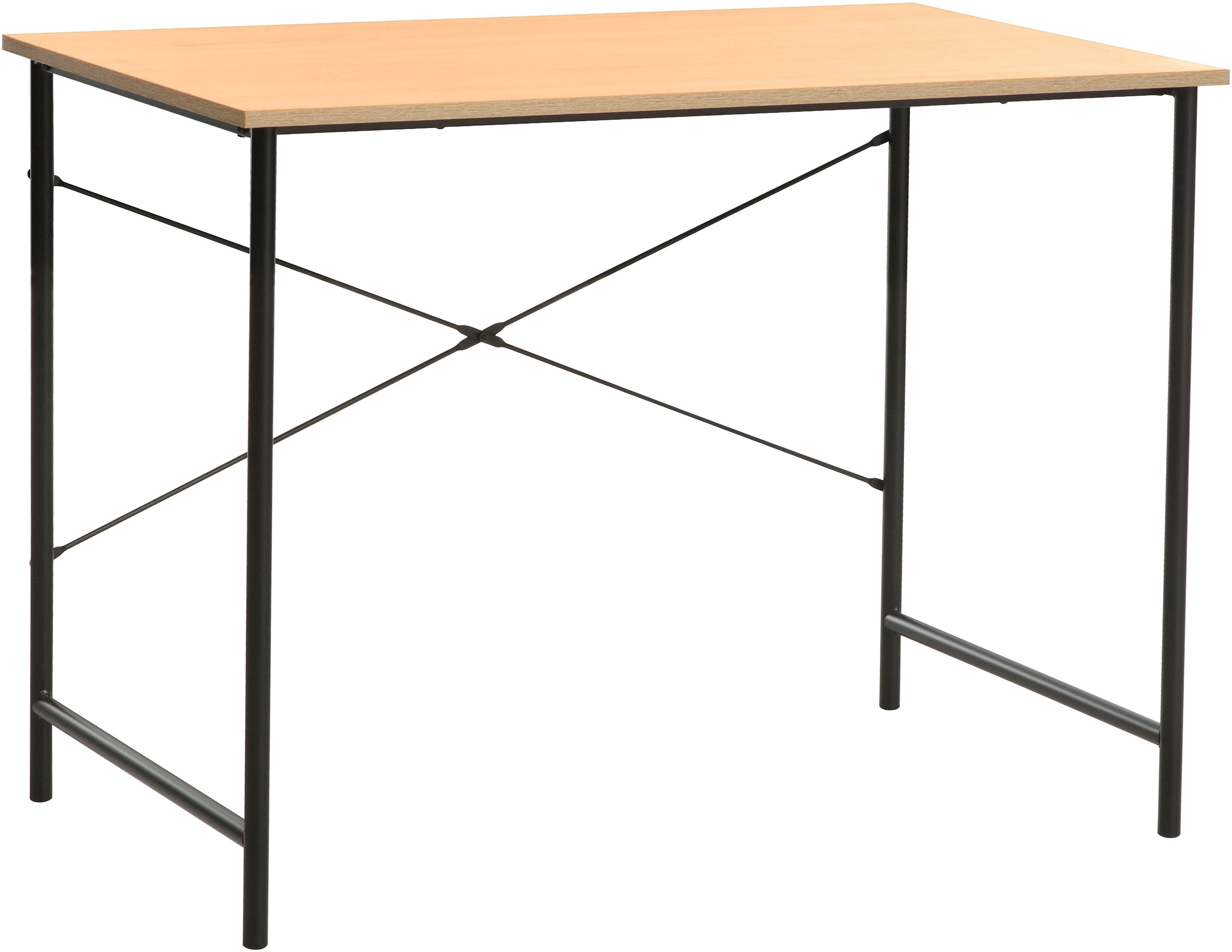 INOSIGN Schreibtisch TALIA, Computertisch, stabiles Metallgestell, Breite 100 cm
