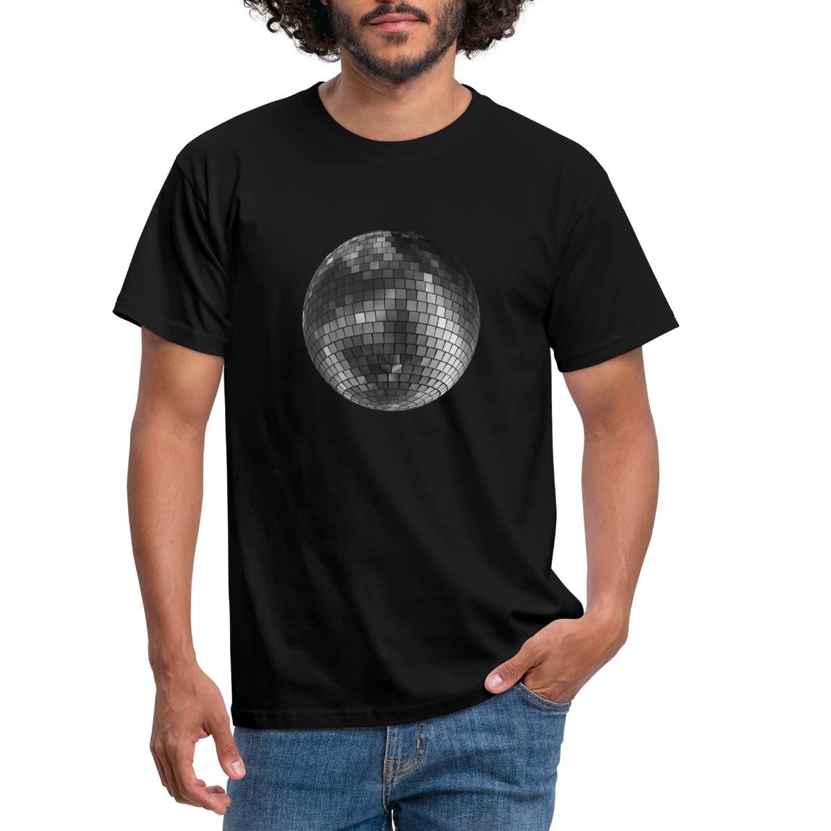 Spreadshirt T-Shirt Funkelnde Diskokugel Design Männer T-Shirt (1-tlg) günstig online kaufen