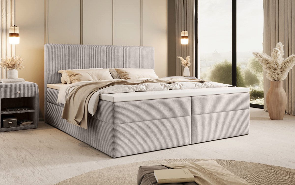 Luxusbetten24 Boxspringbett Aurelia Cord, mit Stauraum günstig online kaufen