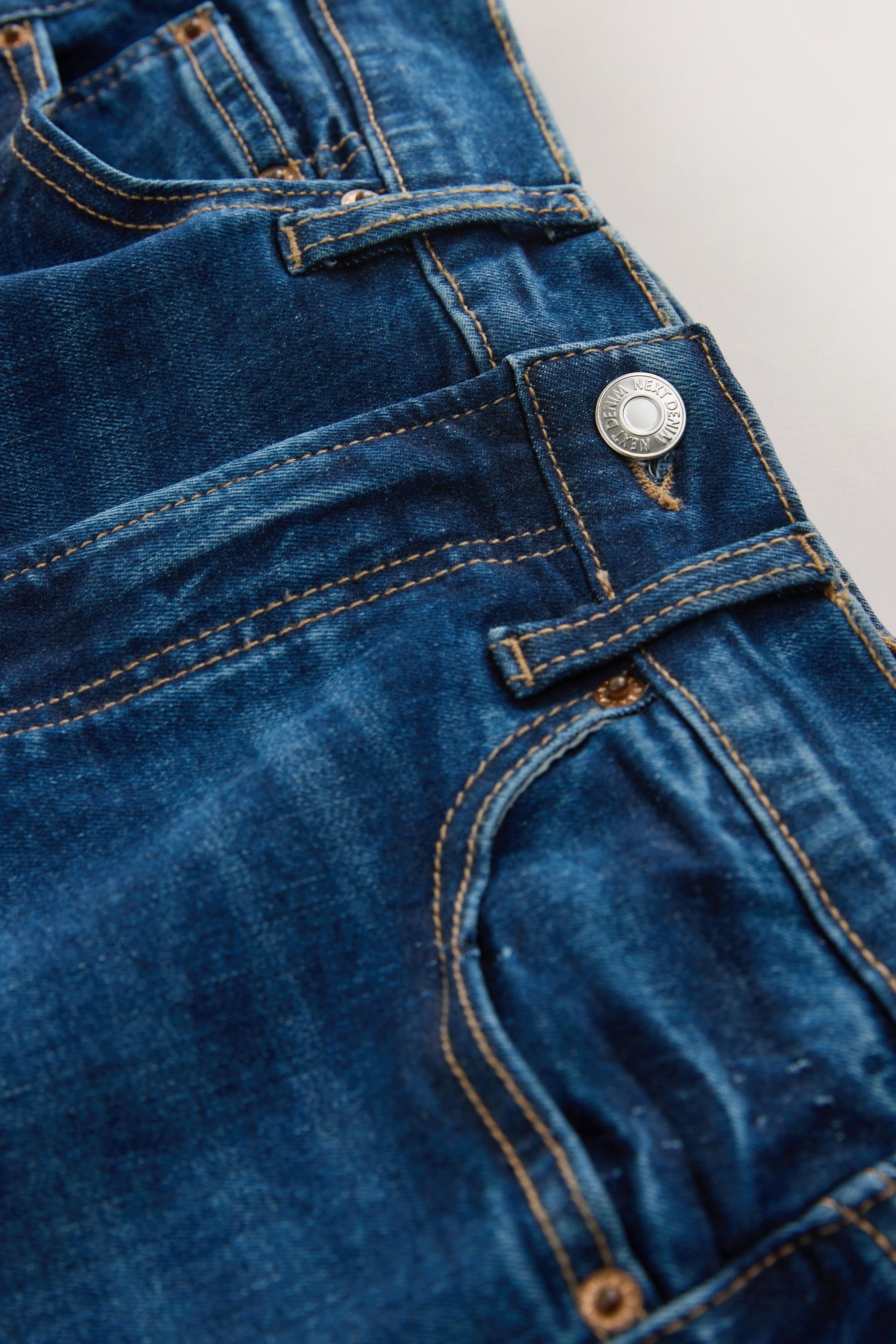 Next Skinny-fit-Jeans Skinny Fit Stretch-Jeans, Kurzgröße (1-tlg)