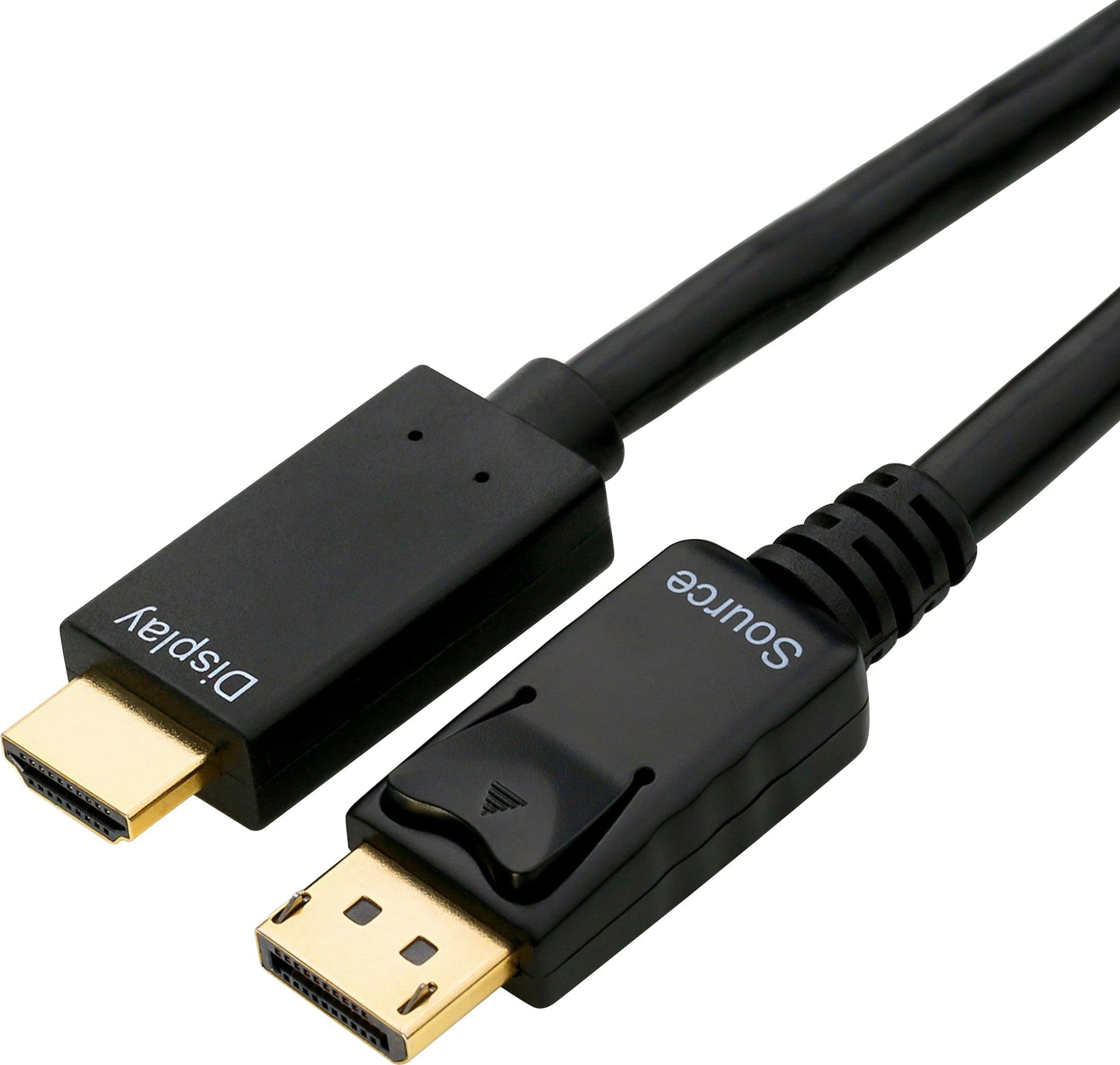 CSL DisplayPort, HDMI Kabel, mehrfach geschirmt, verschiedene Längen Audio- & Video-Kabel, DisplayPort, HDMI, DisplayPort, HDMI (500 cm)