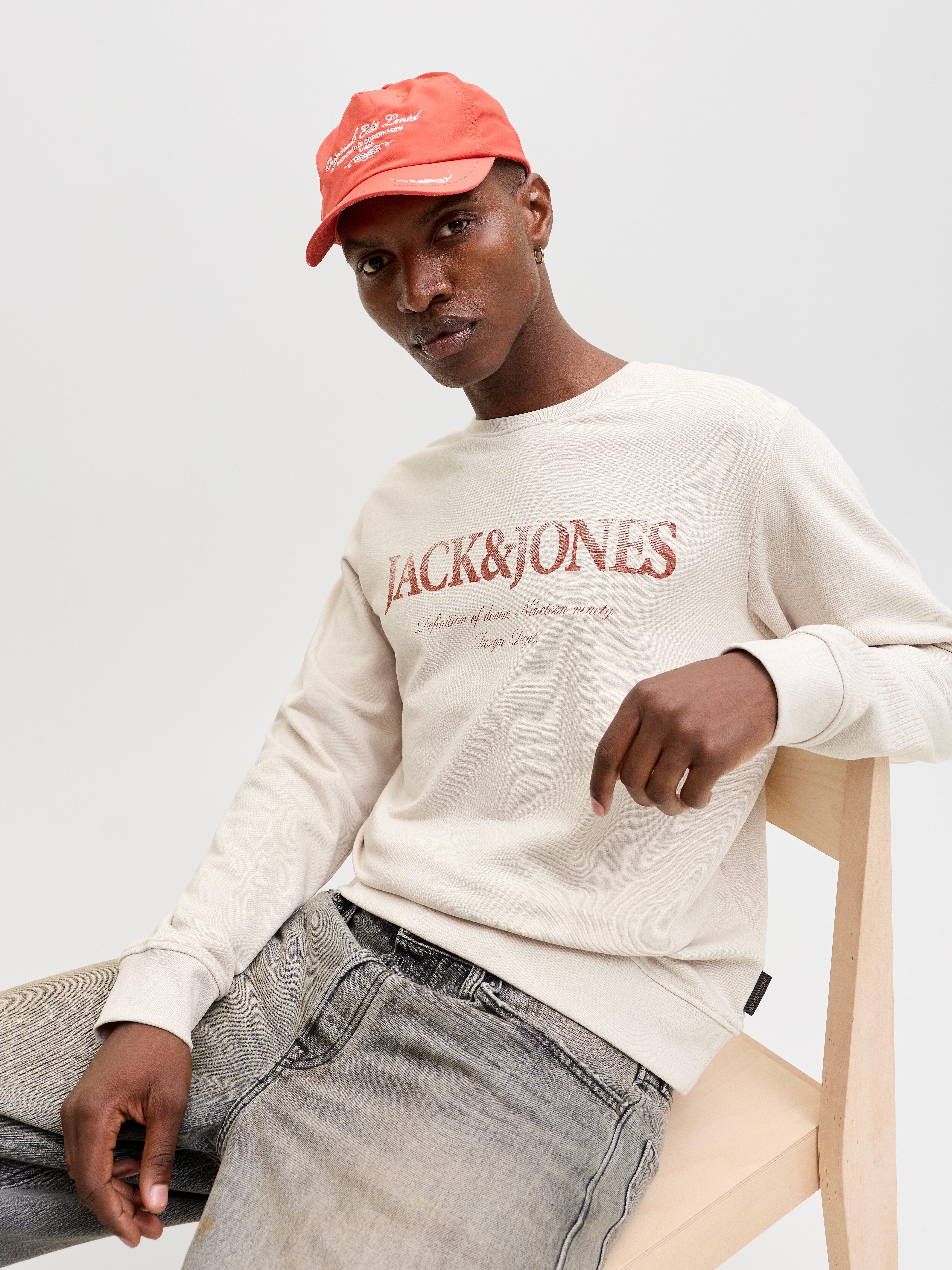 Jack & Jones Sweatshirt JJDEVIN DAYTONA PRINT SWEAT CREW NECK günstig online kaufen