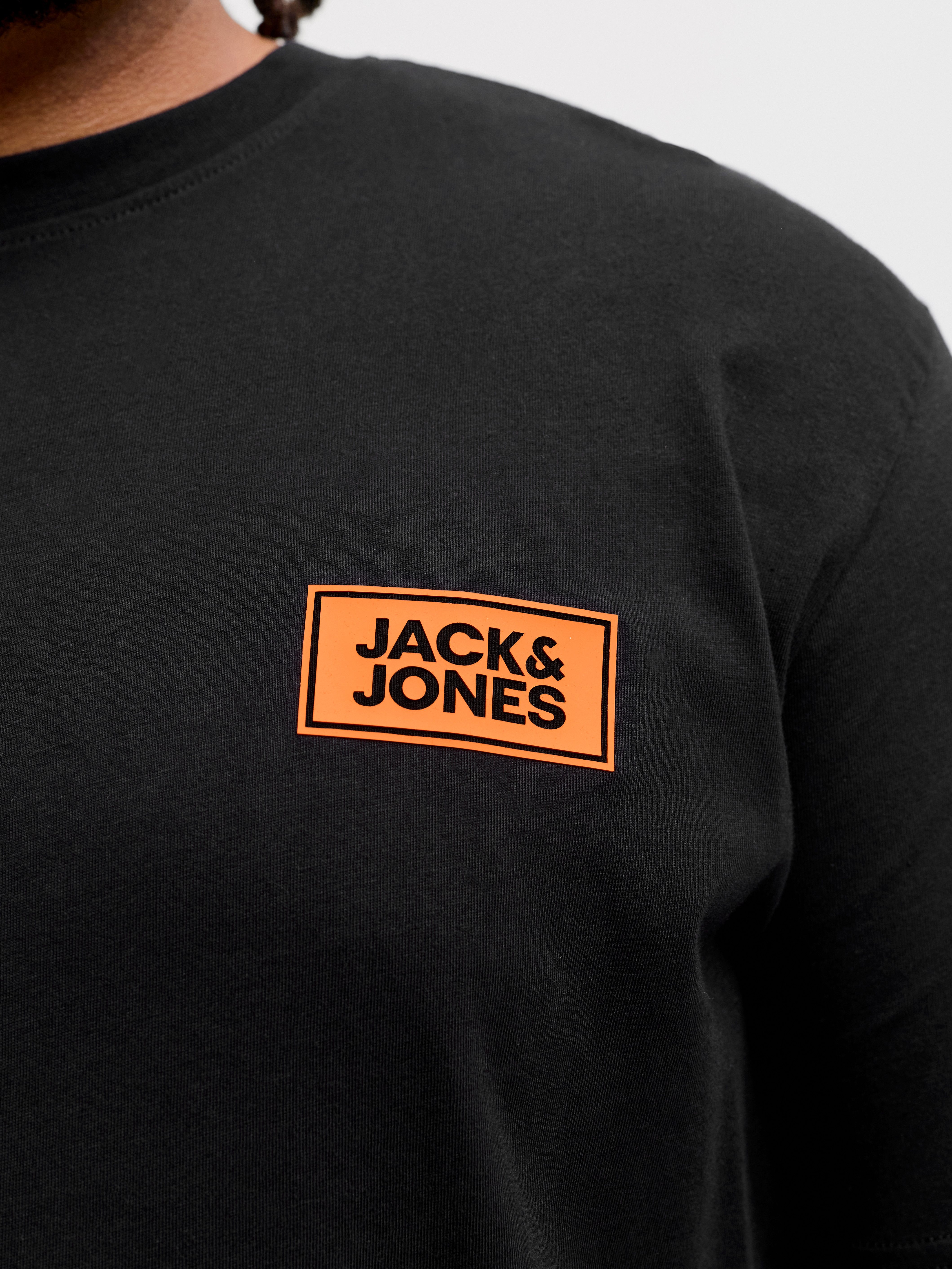 Jack & Jones PlusSize Rundhalsshirt JJRUSH TEE SS CREW NECK SN PLS Baumwolle, regular fit – Bild 3 von 5