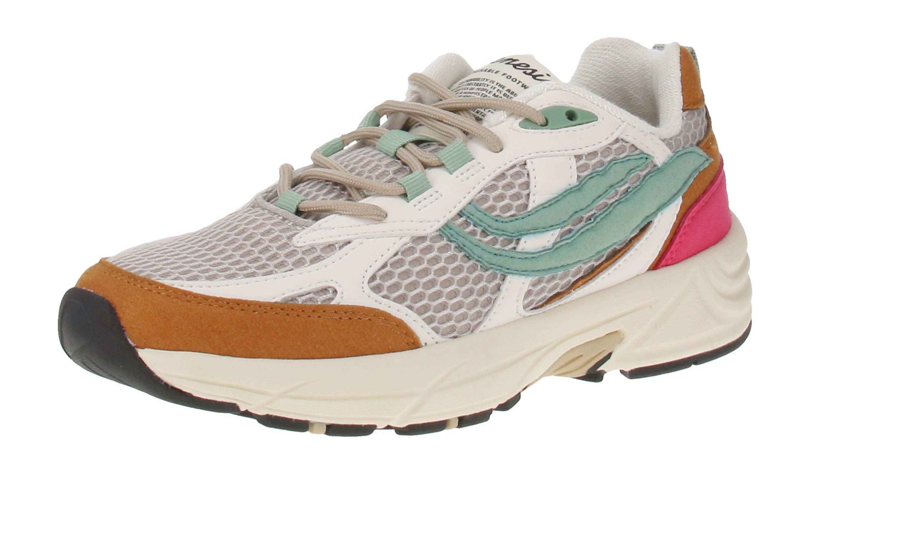 Genesis Footwear 1005846 G-Eco`99 2-Tone Mesh Cognac-White-Grey Sneaker