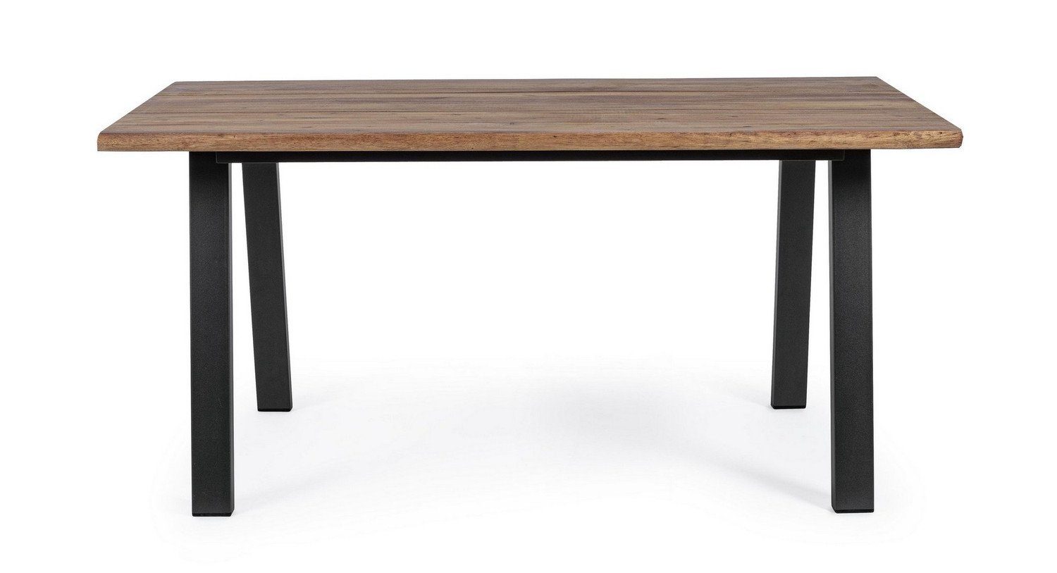 Natur24 Esstisch Tisch Oslo 160 x 90 x 76cm Akazienholz mit Beingestell aus Metall