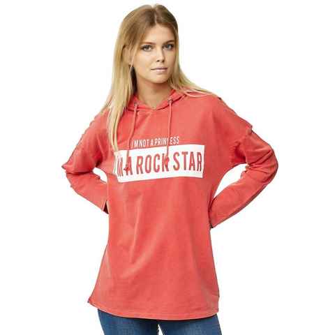 Decay Kapuzensweatshirt mit ROCKSTAR-Aufdruck