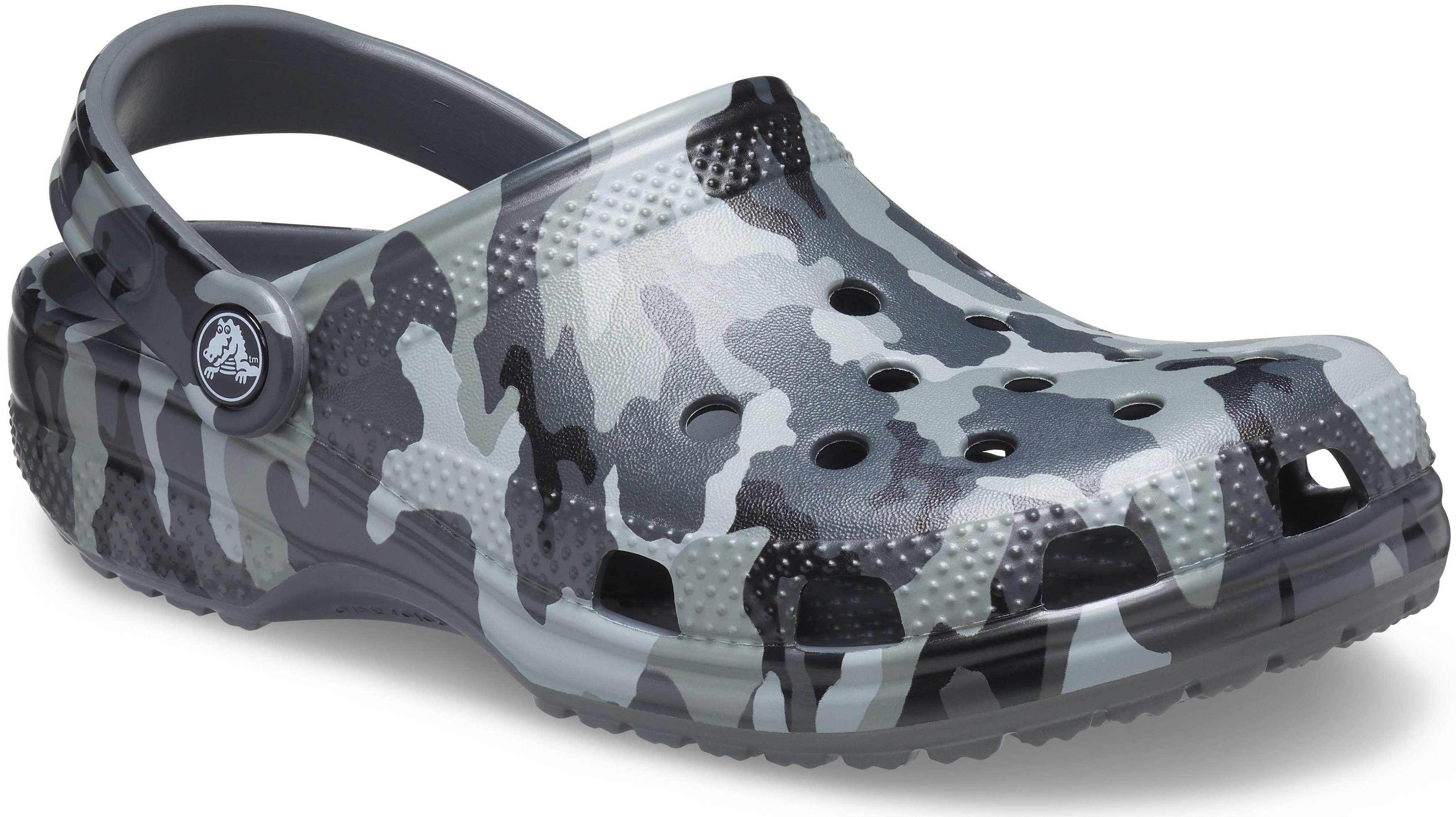 Camo grey/multi Muster Classic Clog slate Clog Crocs Printed mit allover