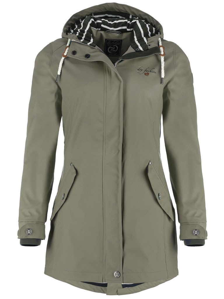 Dry Fashion Regenjacke Damen Regenmantel Kiel mit verstellbarer Kapuze - wi günstig online kaufen