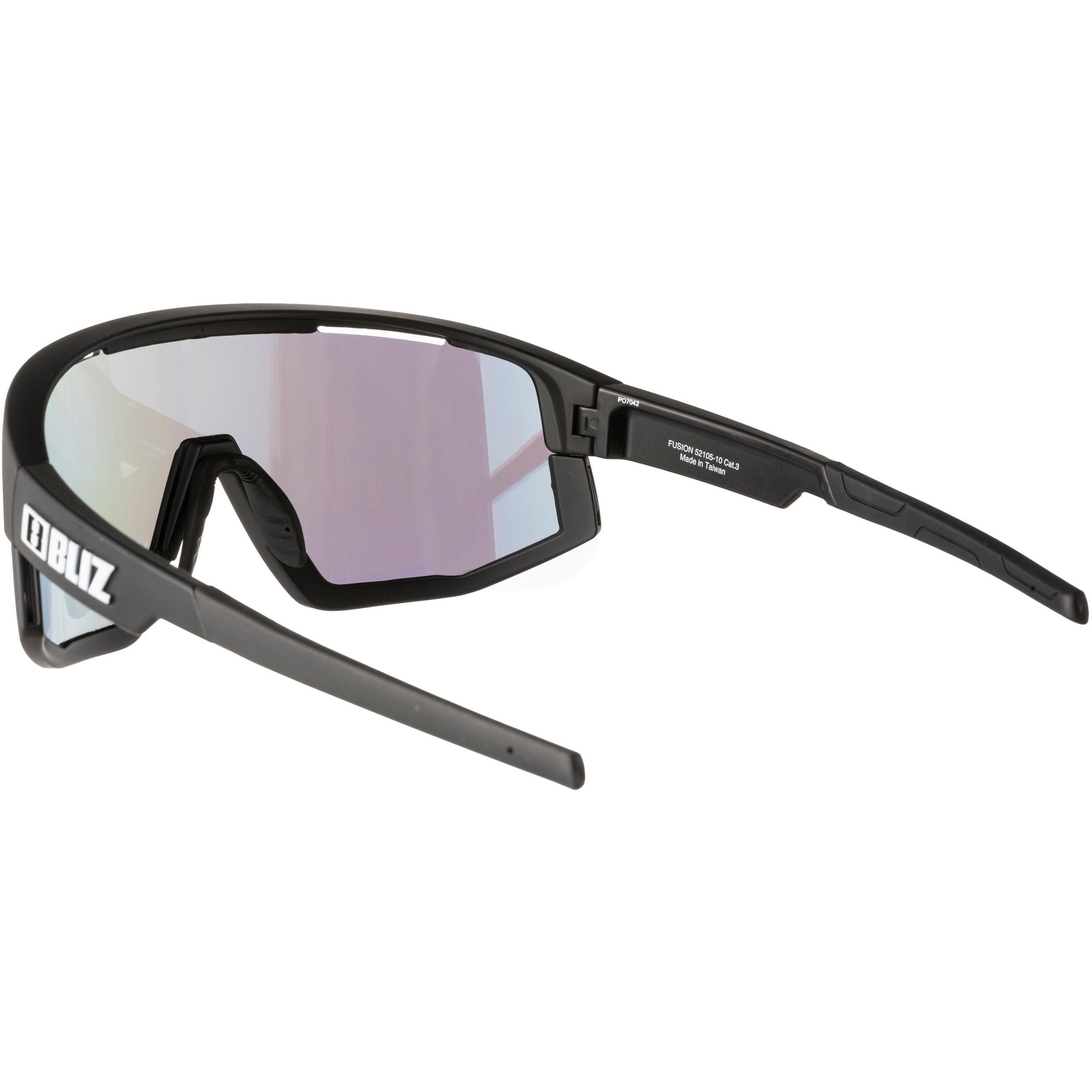 Fusion Sportbrille matt with black-smoke multi blue Bliz