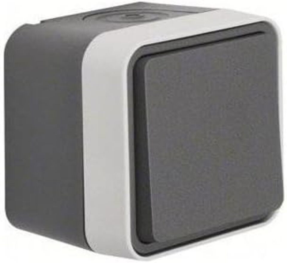 Berker Berker 30763505 Wechselschalter Ap W.1 grau Mehrfachsteckdose